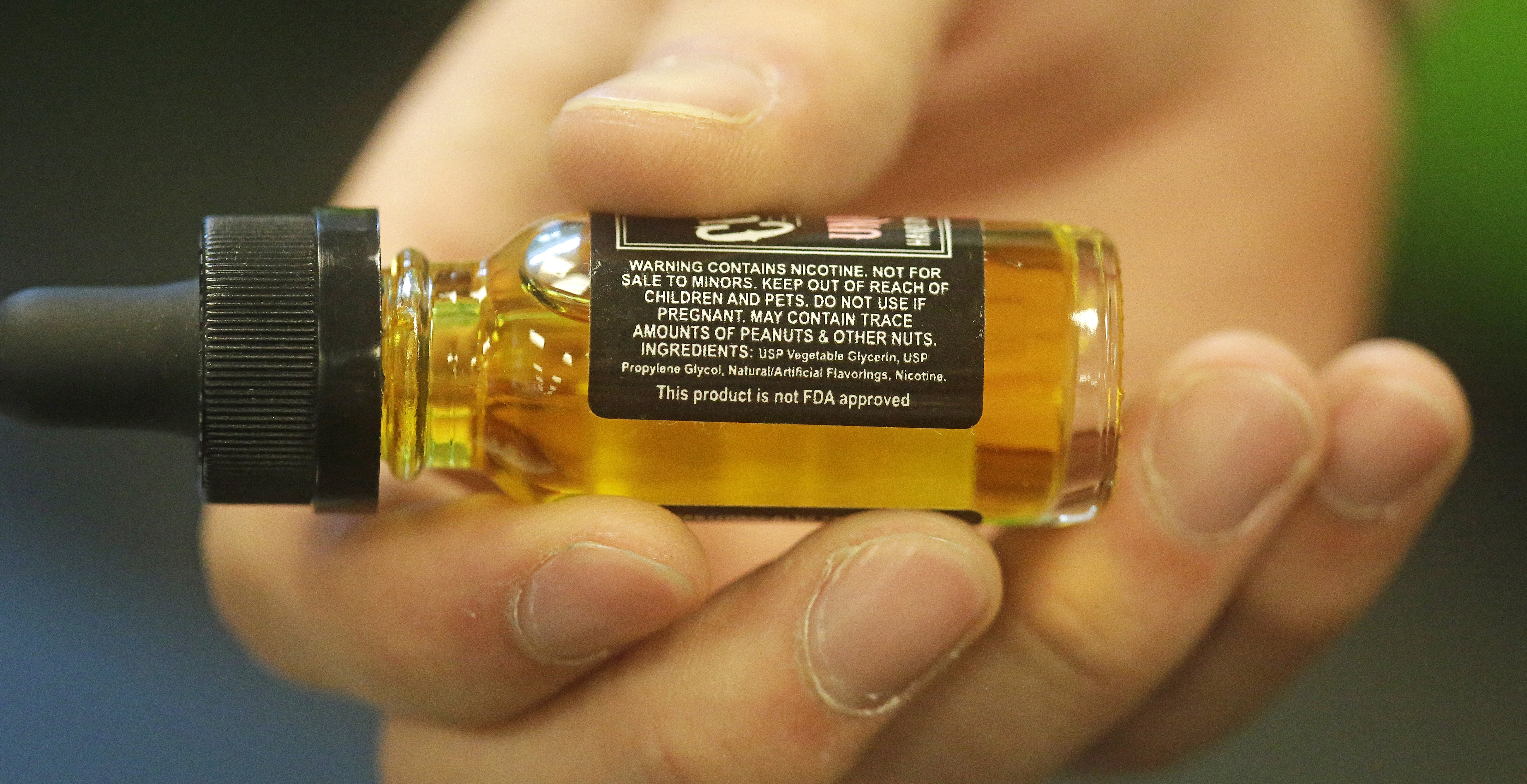 Liquid nicotine exposures up sharply among kids
