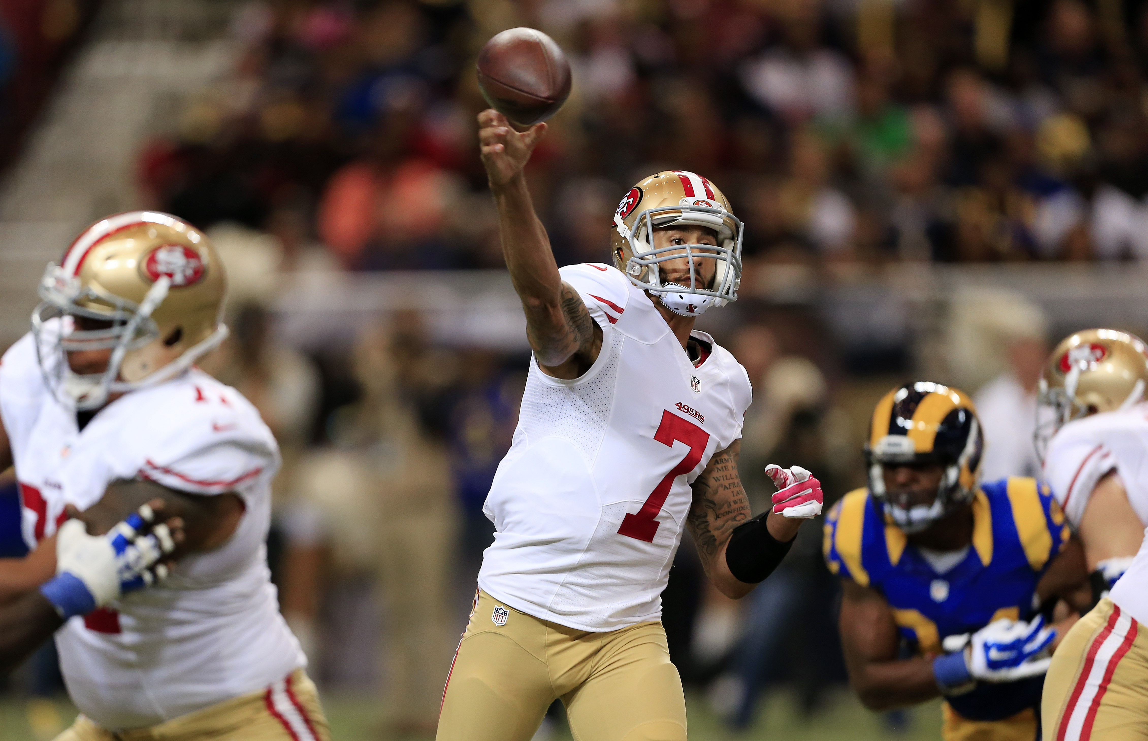 Kaepernick's fine cut in half