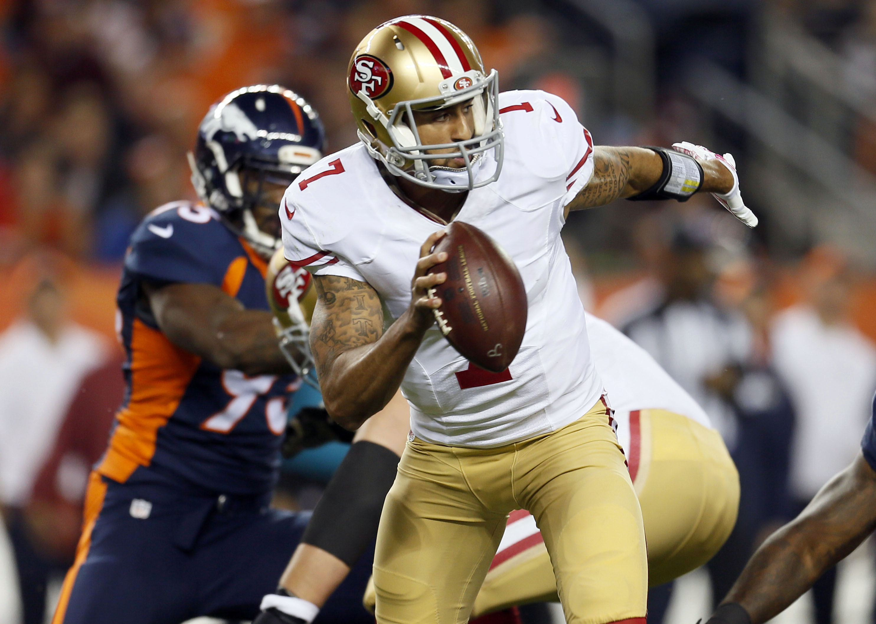 Kaepernick struggles, 49ers lose 42-17 to Broncos