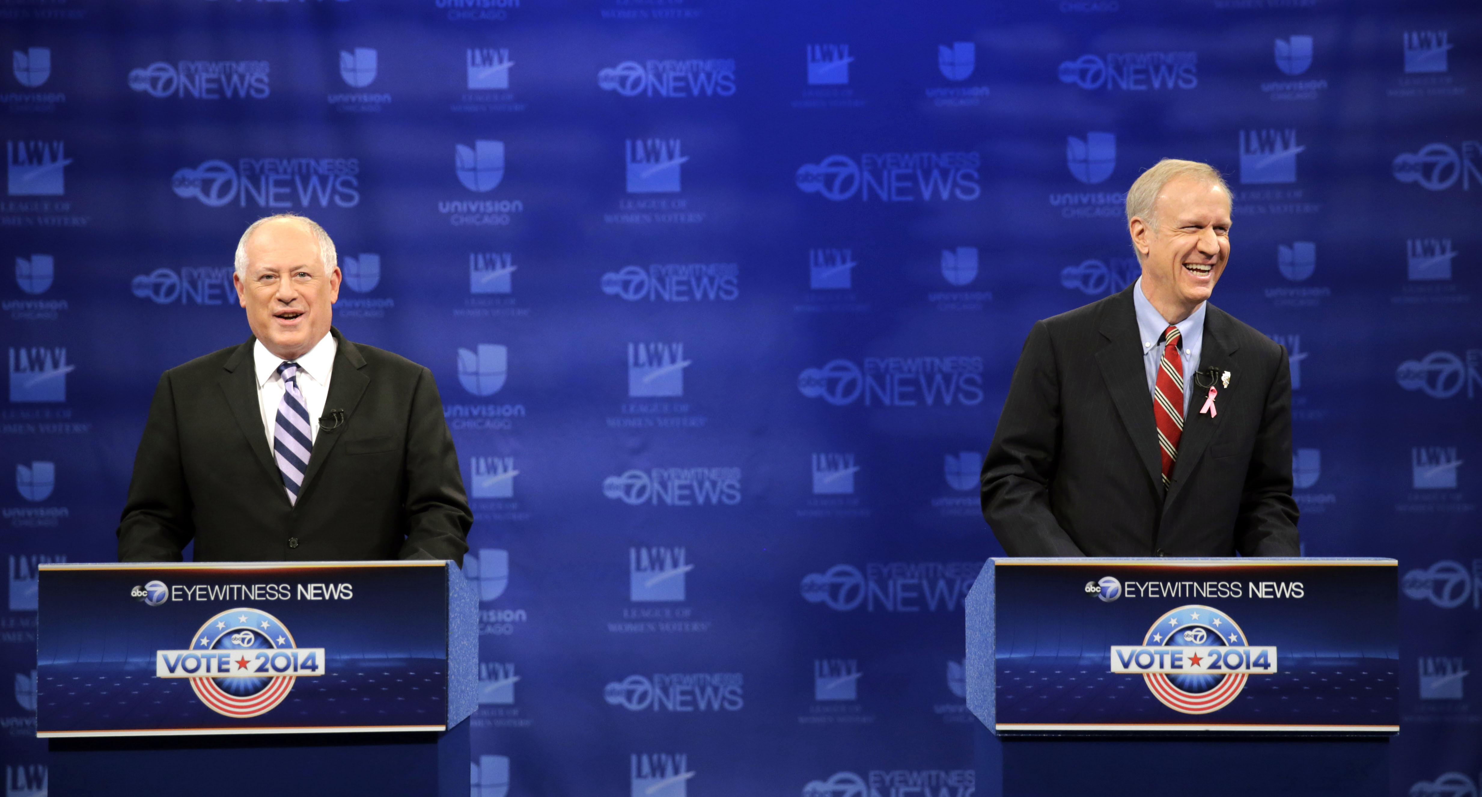 Illinois governor candidates spar on finance, jobs