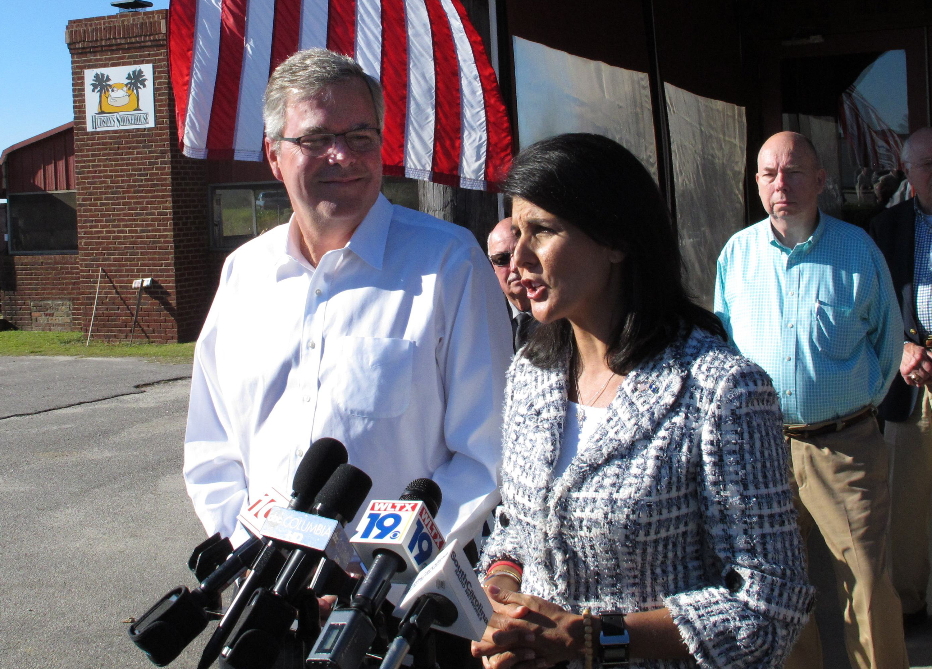 Jeb Bush campaigns with Haley in South Carolina
