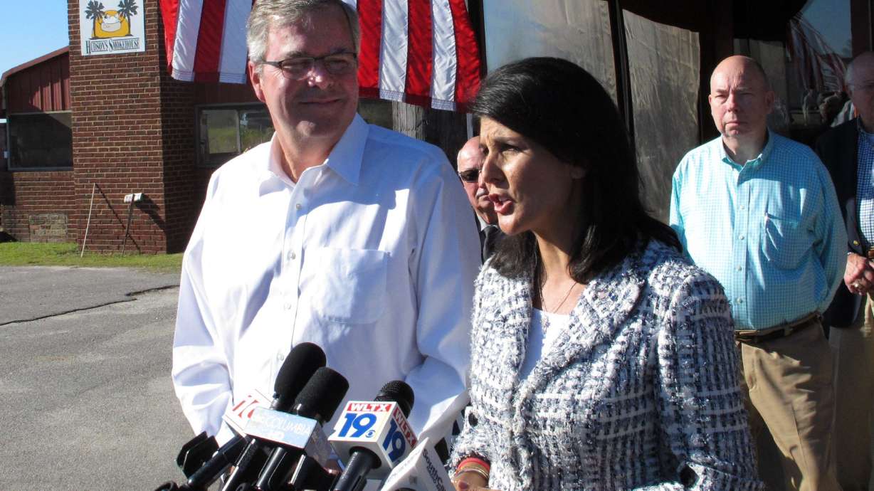 Jeb Bush campaigns with Haley in South Carolina