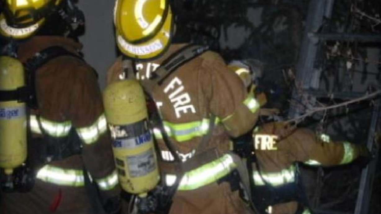 Fire Forces Several People out of an Apartment Building