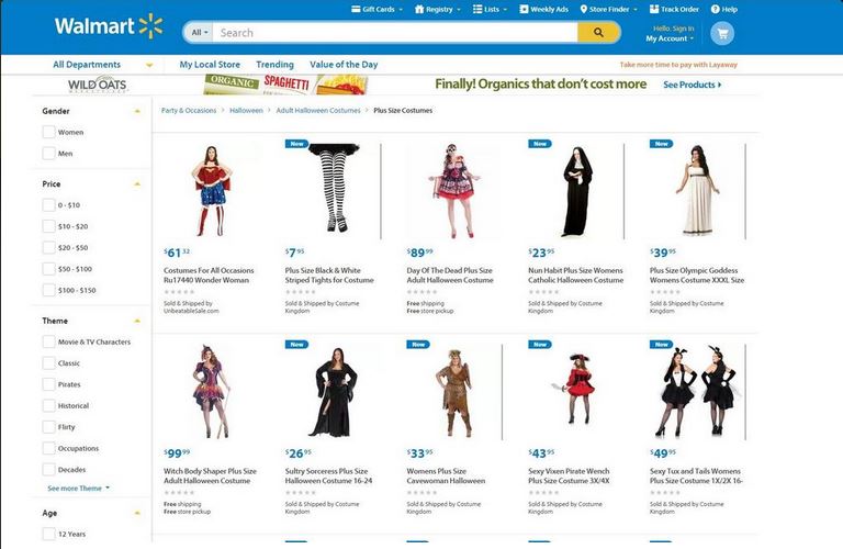 Wal-Mart apologizes for 'fat girl' costumes