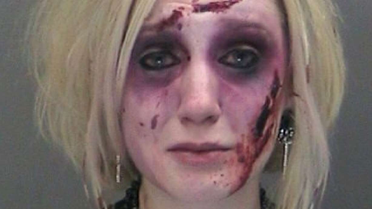 Woman in zombie costume charged twice with DWI