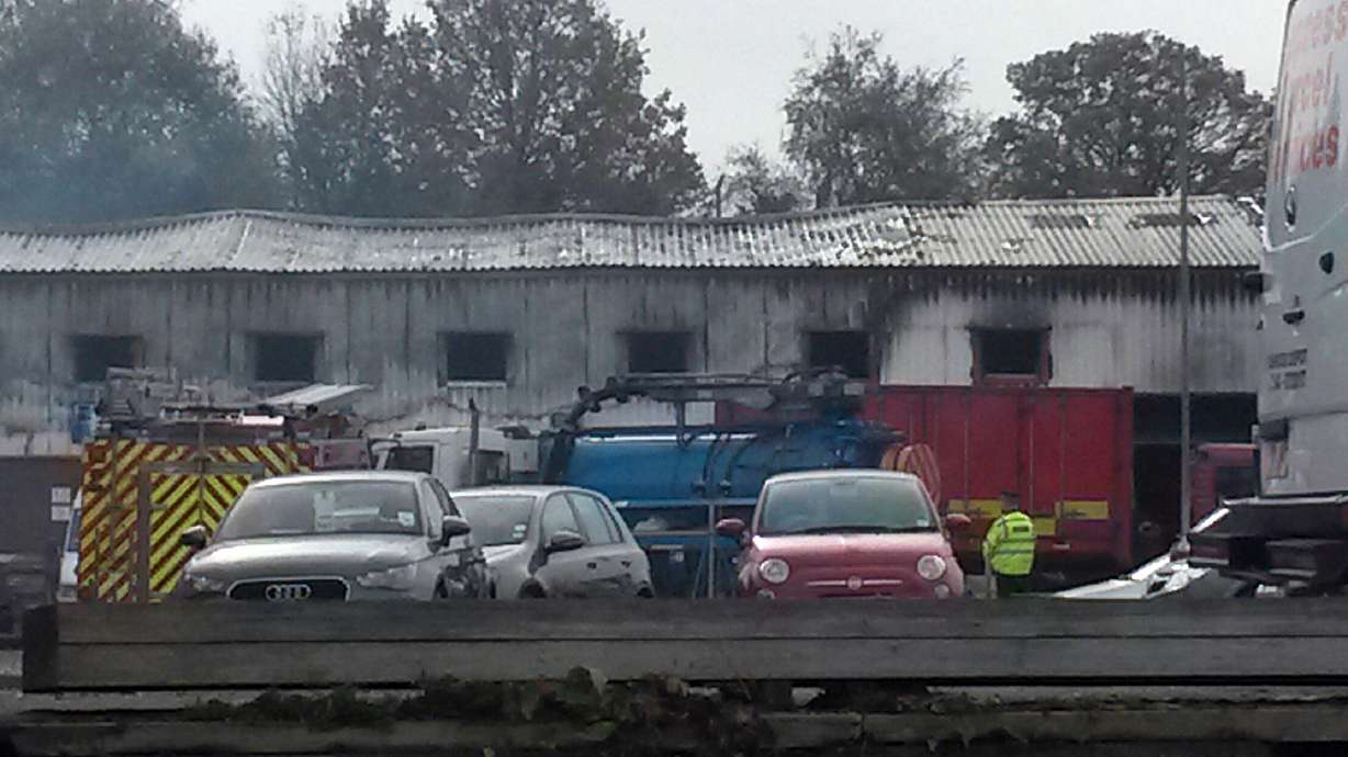 2 bodies found after UK fireworks warehouse blaze