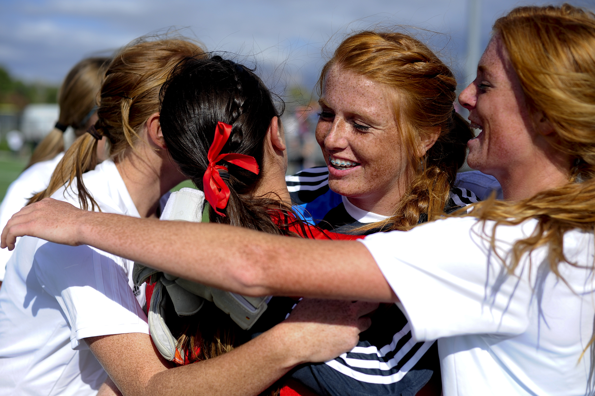 Lone Peak triplets share soccer season to remember