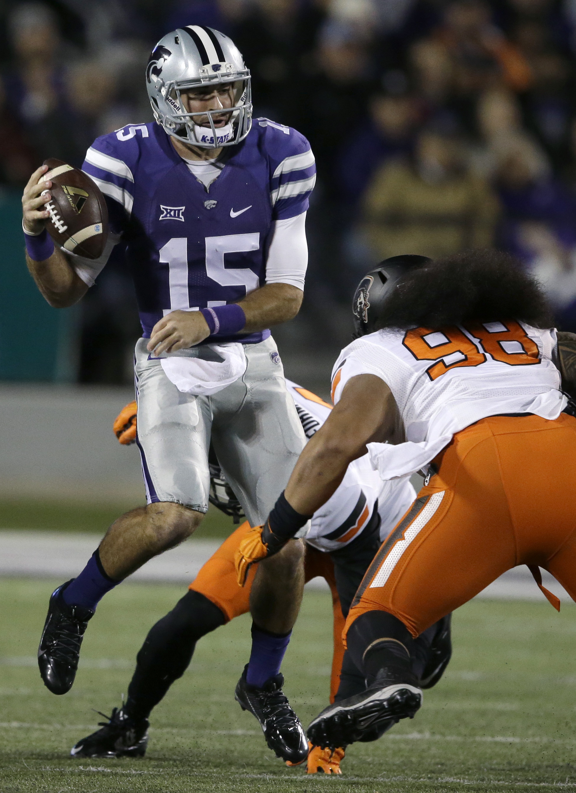 Oklahoma State stopped by No. 11 K-State, 48-14