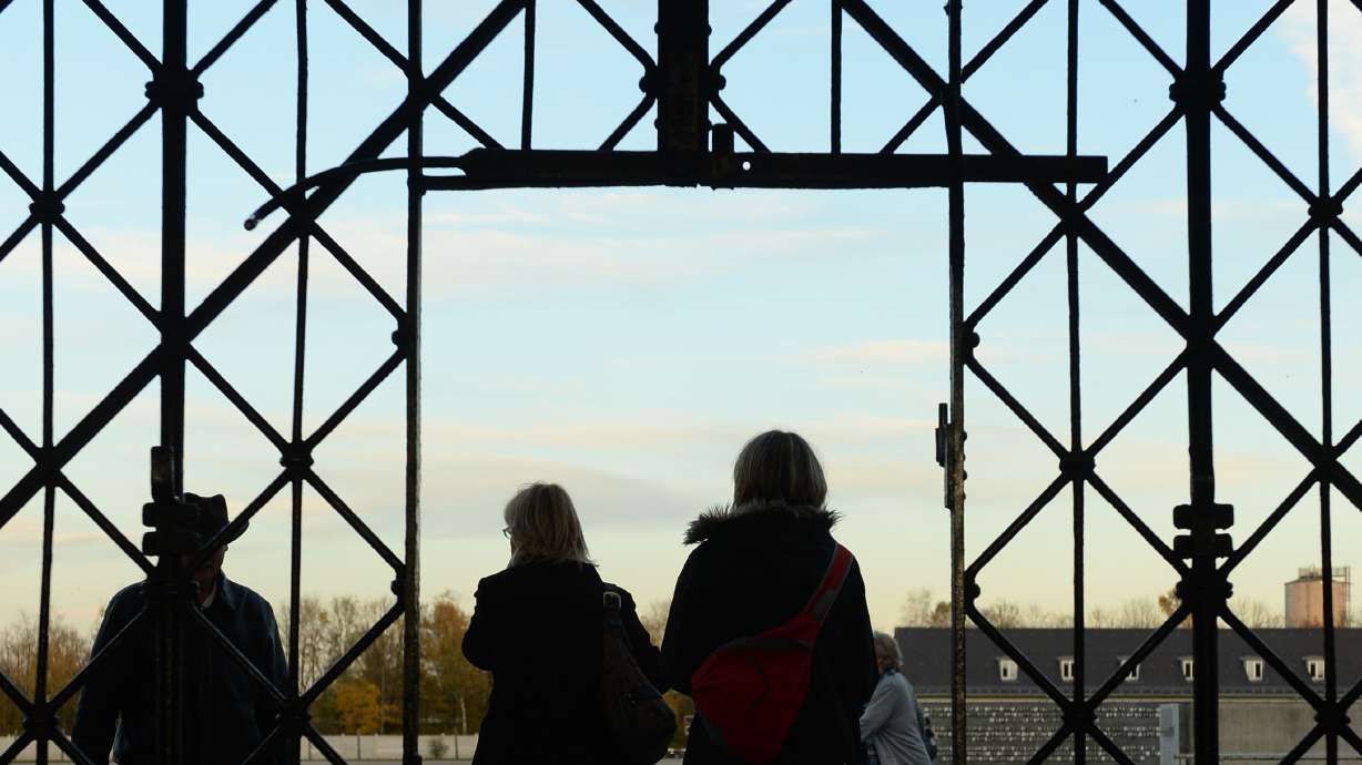 Historic gate at Dachau concentration camp stolen