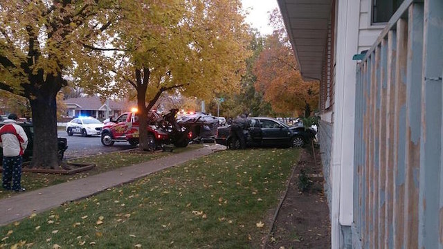 Teens arrested after crashing vehicle