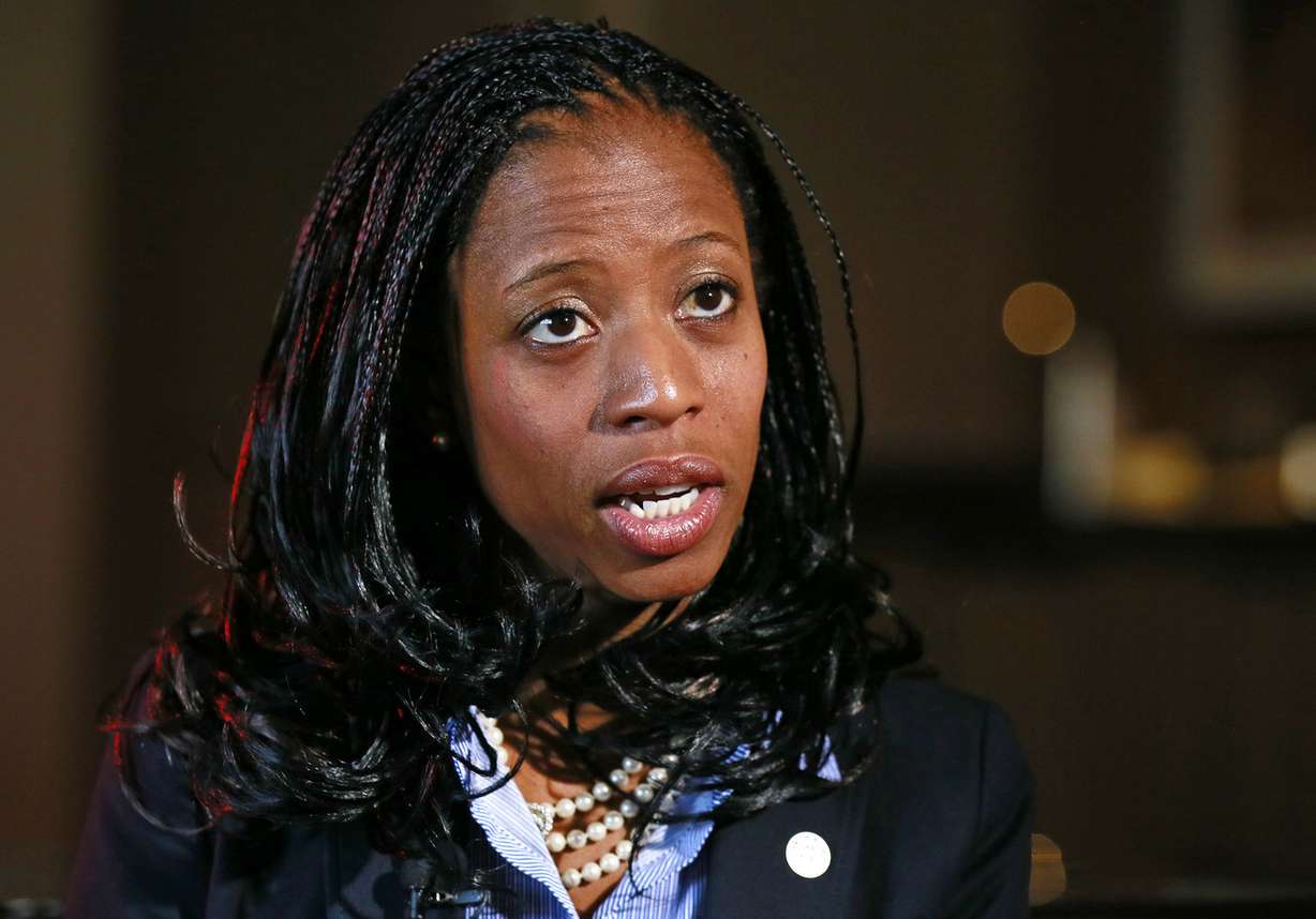 Mia Love, U.S. congresswoman-elect, speaks during an interview at the Hilton Salt Lake City Center on Wednesday, Nov. 5, 2014, in Salt Lake City. (Photo: Hugh Carey, Deseret News).