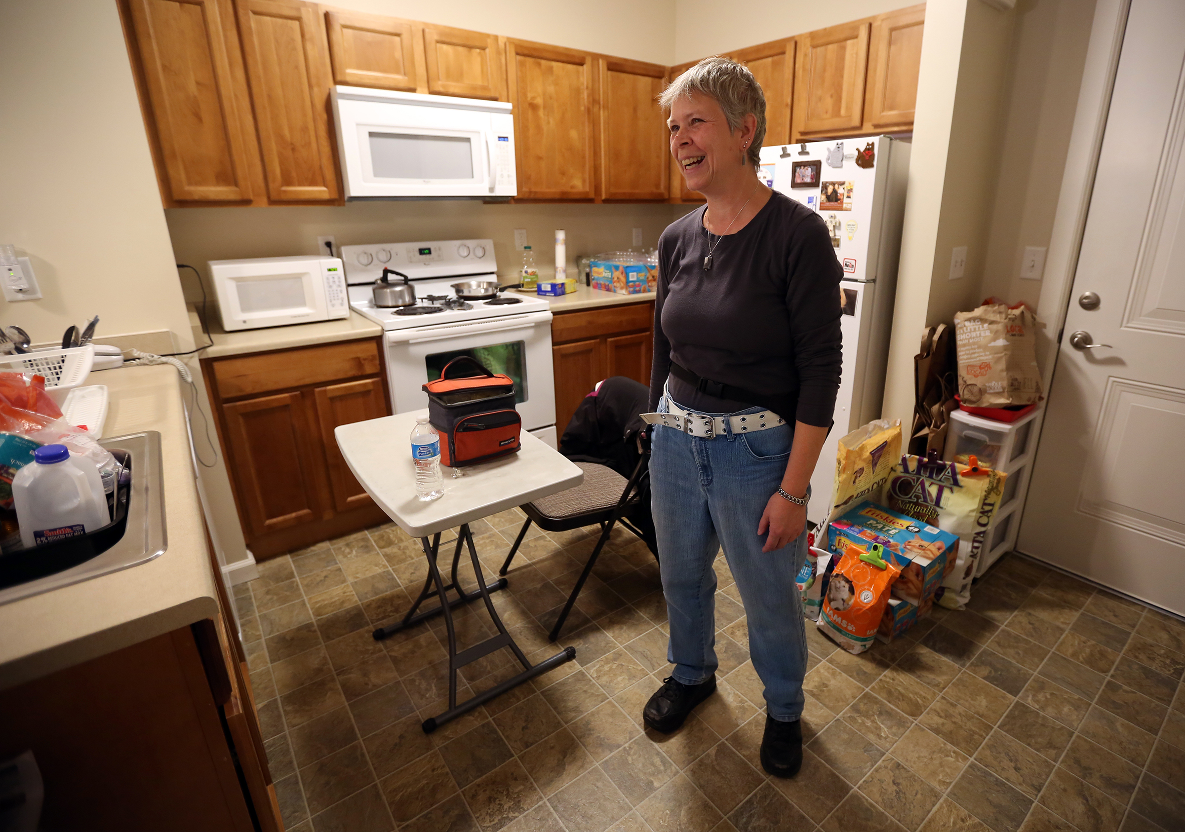 Lou Anne Stevenson is at home in her Liberty CityWalk apartment in Salt Lake City on Thursday, Nov. 6, 2014. (Photo: Kristin Murphy, Deseret News)