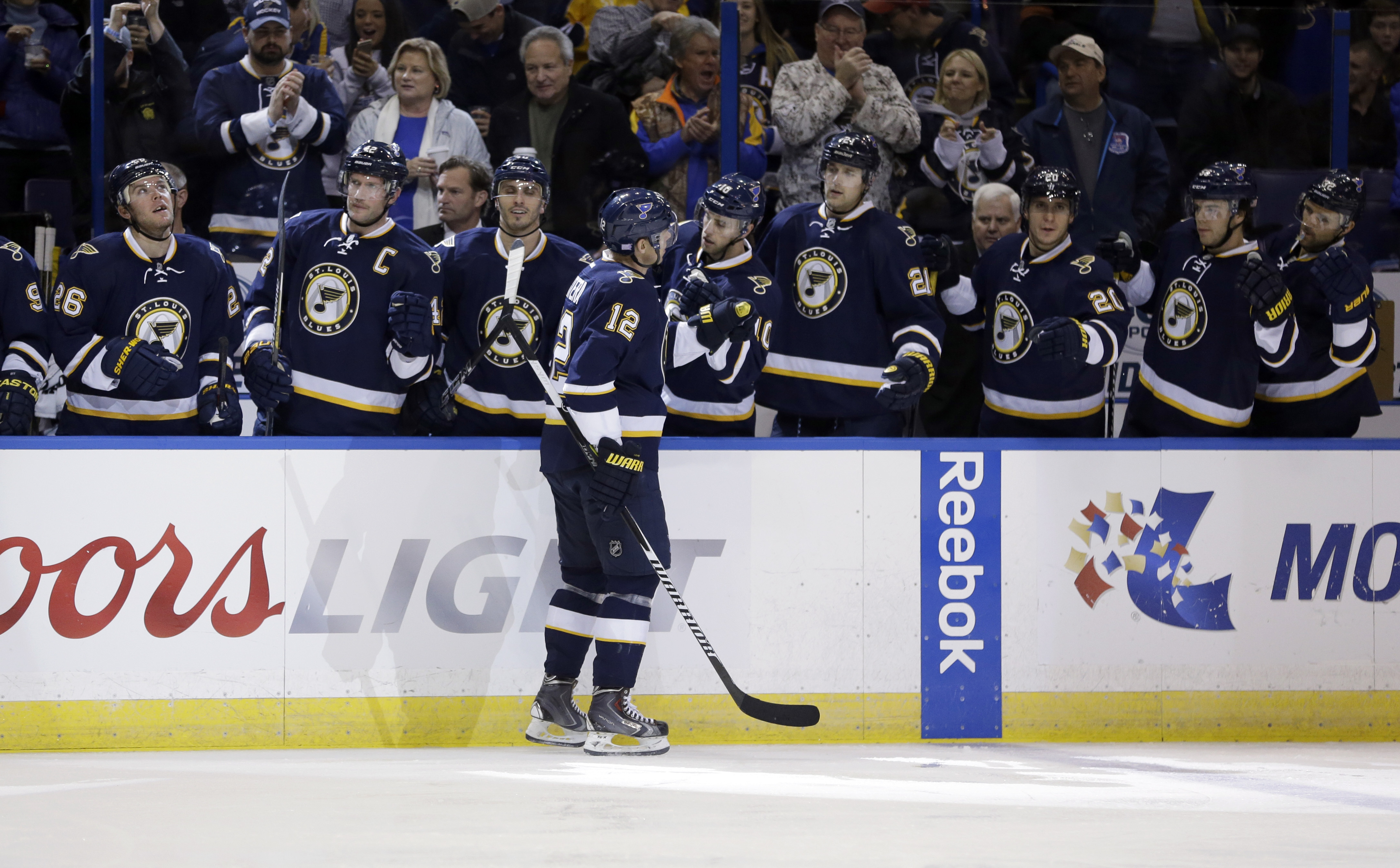 Lehtera's hat trick leads Blues past Sabres 6-1