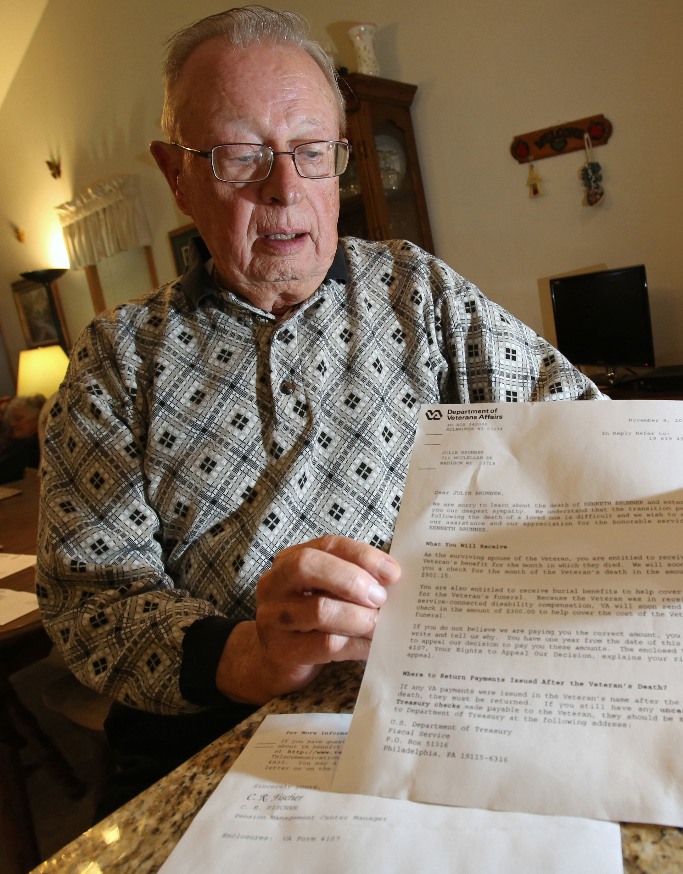 Army vet has government letter declaring him dead