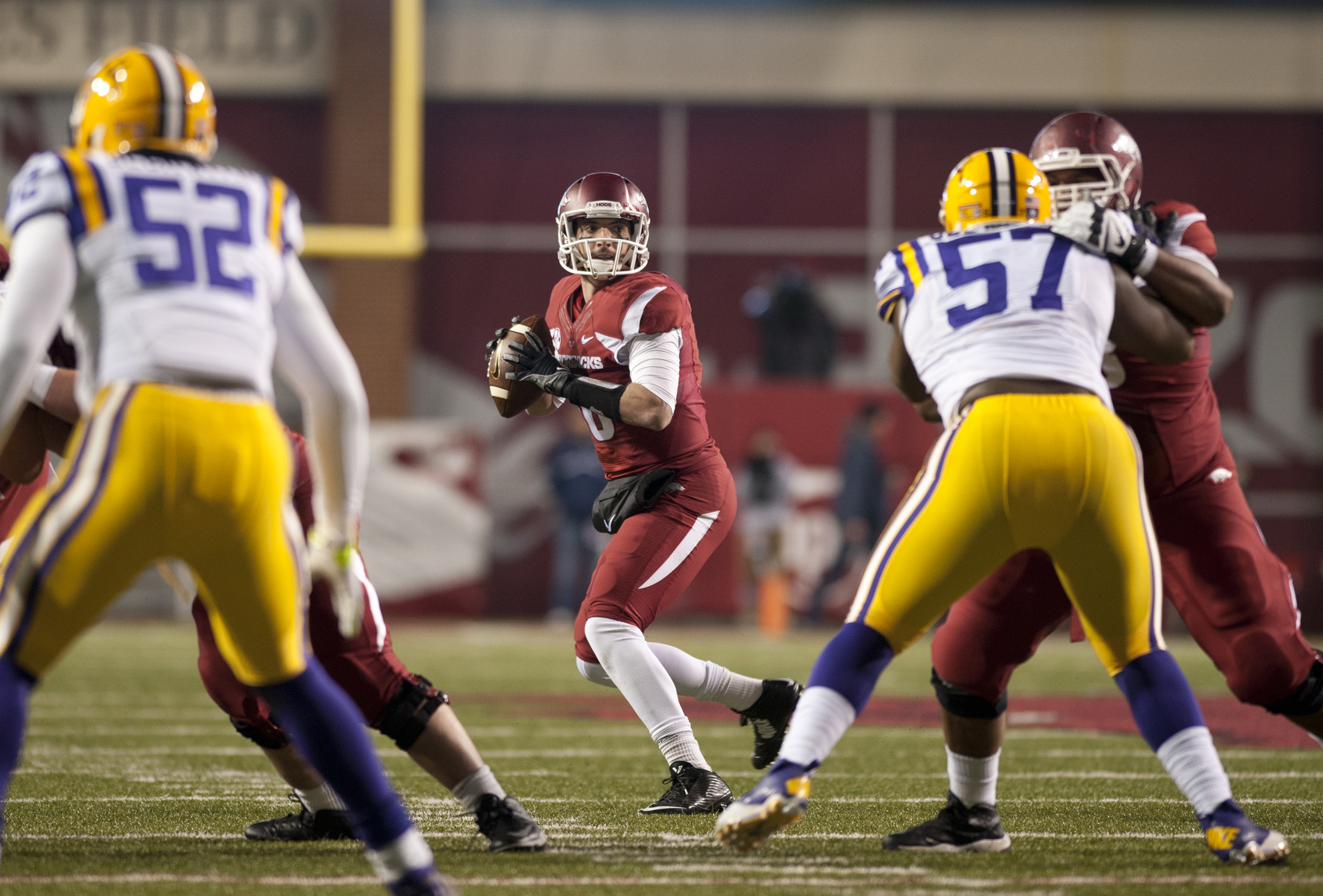 Rejuvenated Razorbacks 1 win away from bowl berth