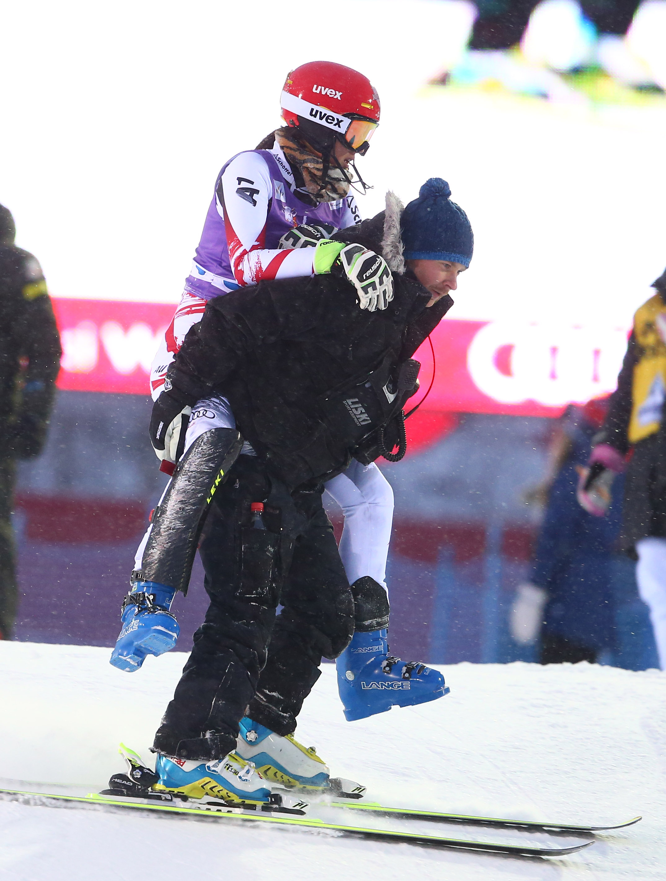 Austrian skier Schneeberger out with knee injury