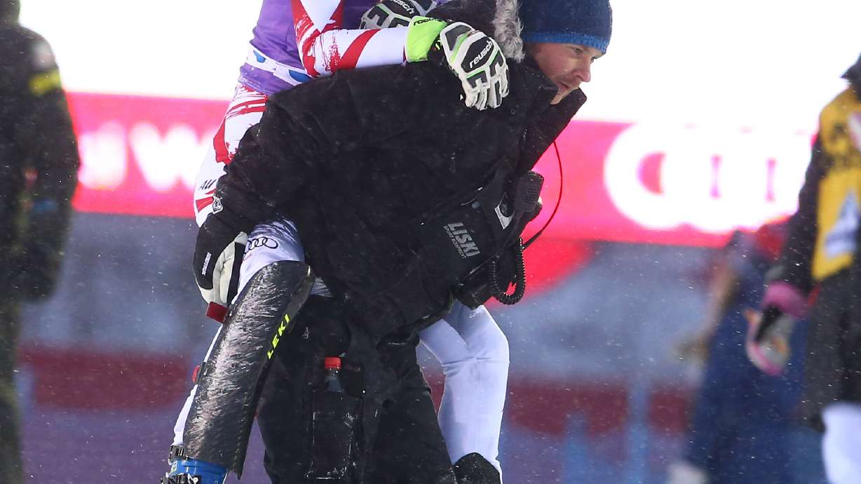 Austrian skier Schneeberger out with knee injury