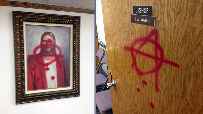 Men get jail time, fines for vandalizing LDS meetinghouse