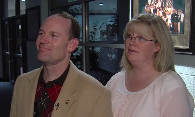 David and Laurel Ellis, Monday, November 17, 2014. Photo: KSL TV