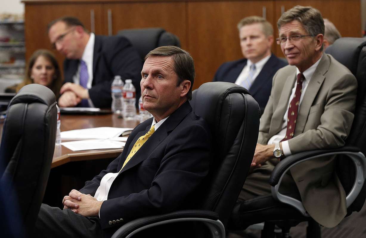 Government Affairs Manager Stan Lockhart of IM Flash Technologies listens during a roundtable in Cottonwood Heights, Thursday, Nov. 20, 2014, concerning immigration reform. (Photo: Deseret News)