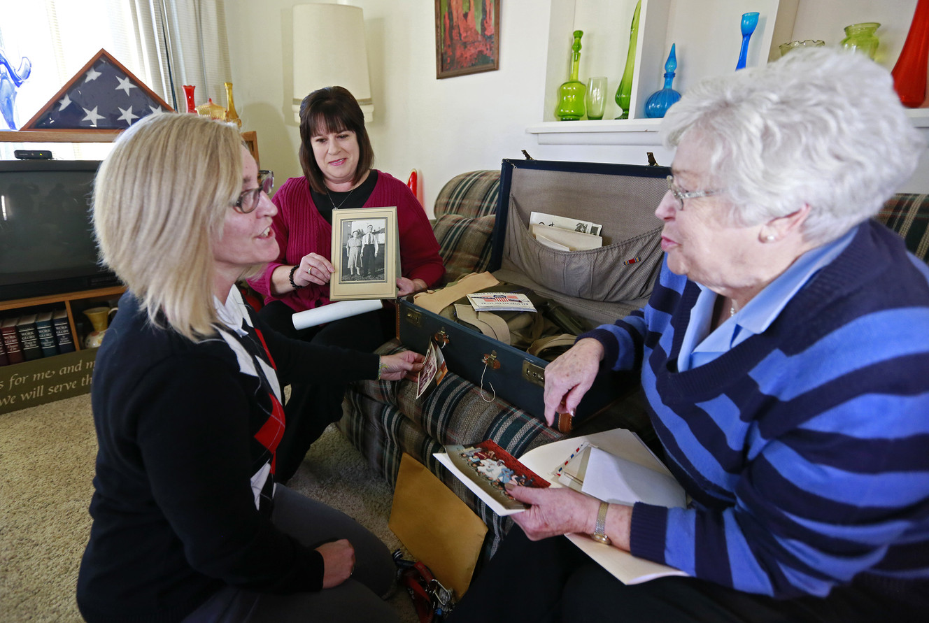 Brenda Monson, a history teacher at West Lake Junior High School, bought the old, locked suitcase at a Deseret Industries store over the summer.