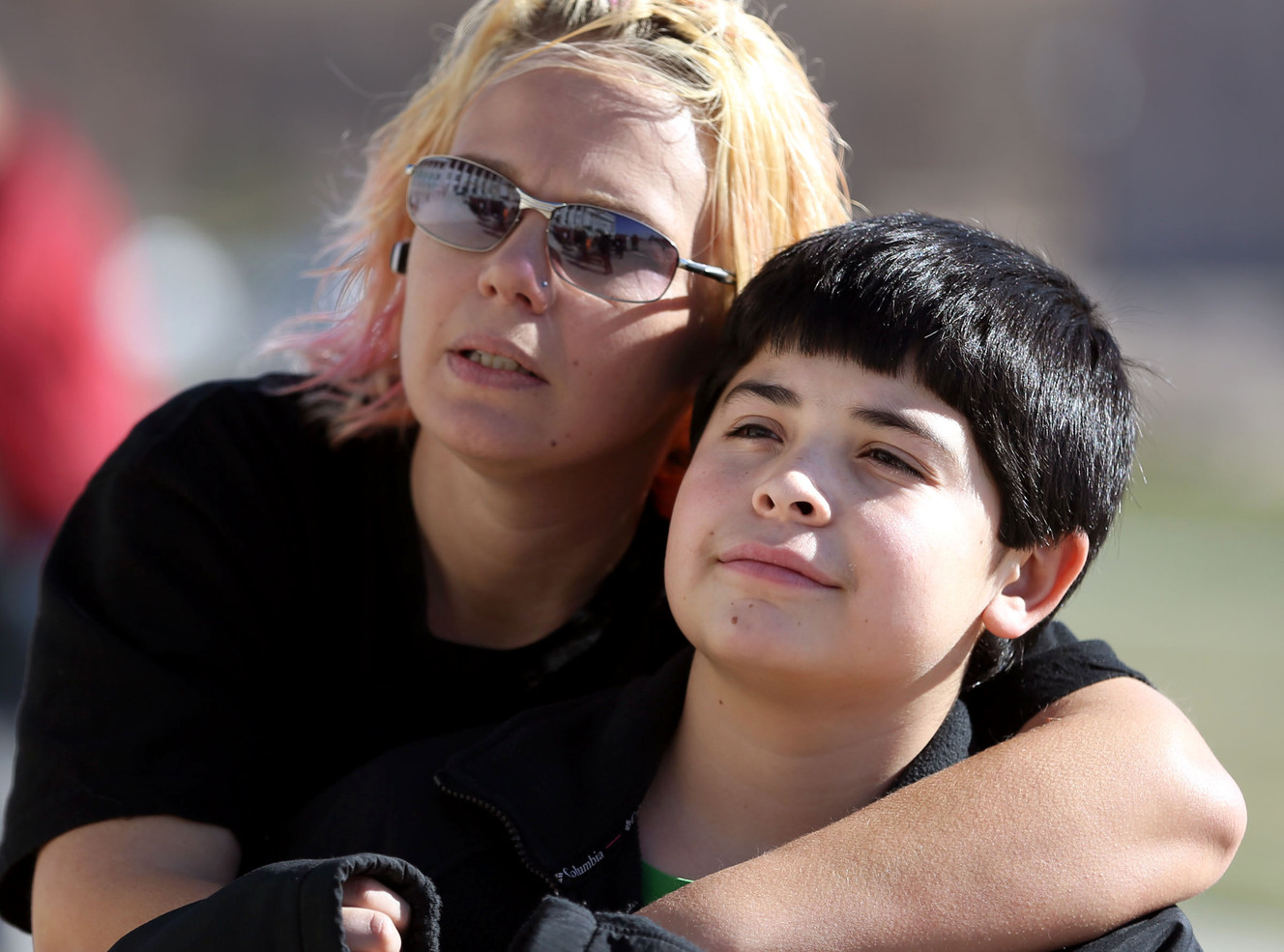 Melanie Torres and her son, Diego, 13, attend a press conference about President Barack Obama̢۪s new immigration executive order at the Capitol in Salt Lake City on Friday, Nov. 21, 2014. (Photo: Laura Seitz, Deseret News)