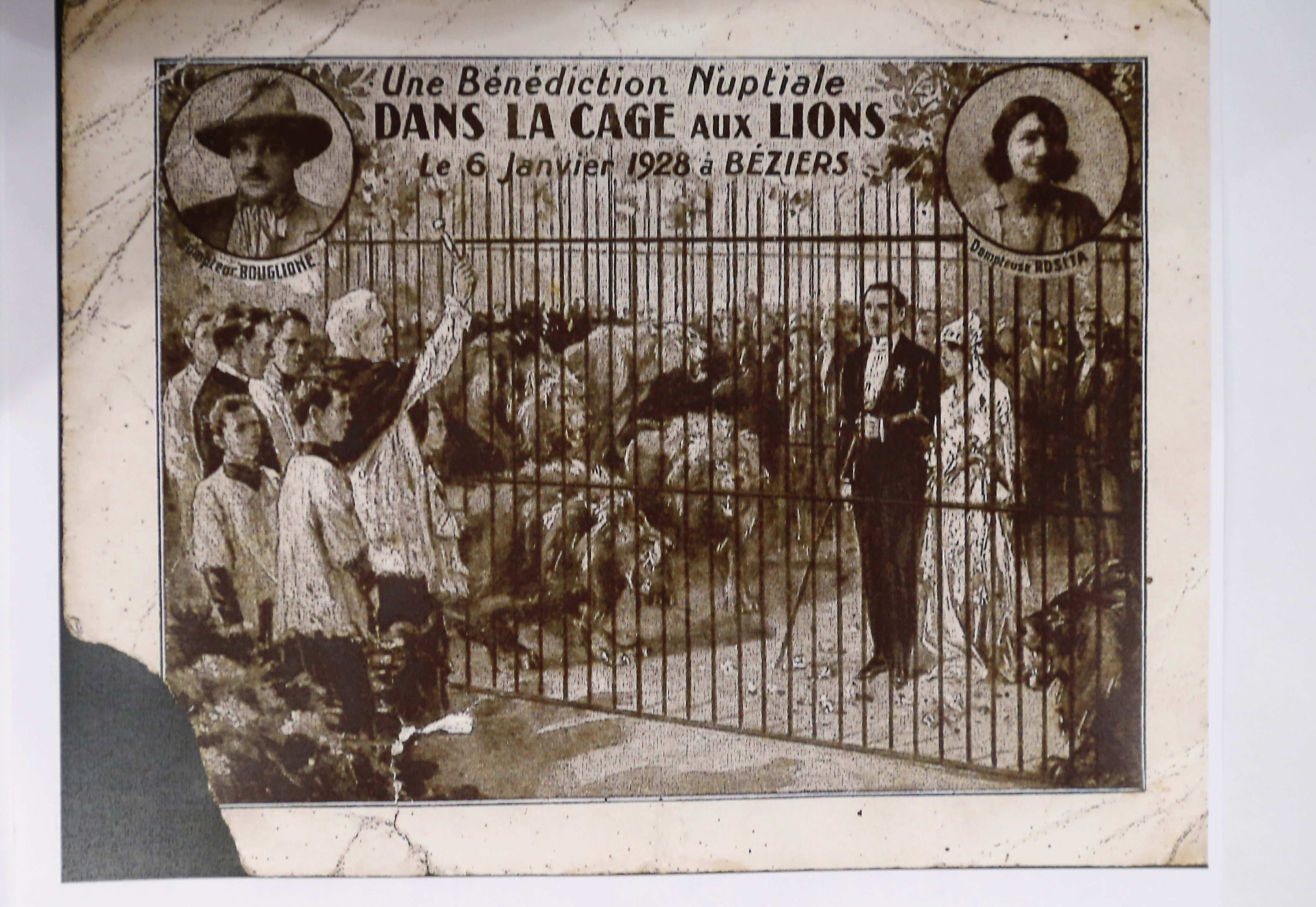 Wed in a lion's cage: circus queen's active at 103