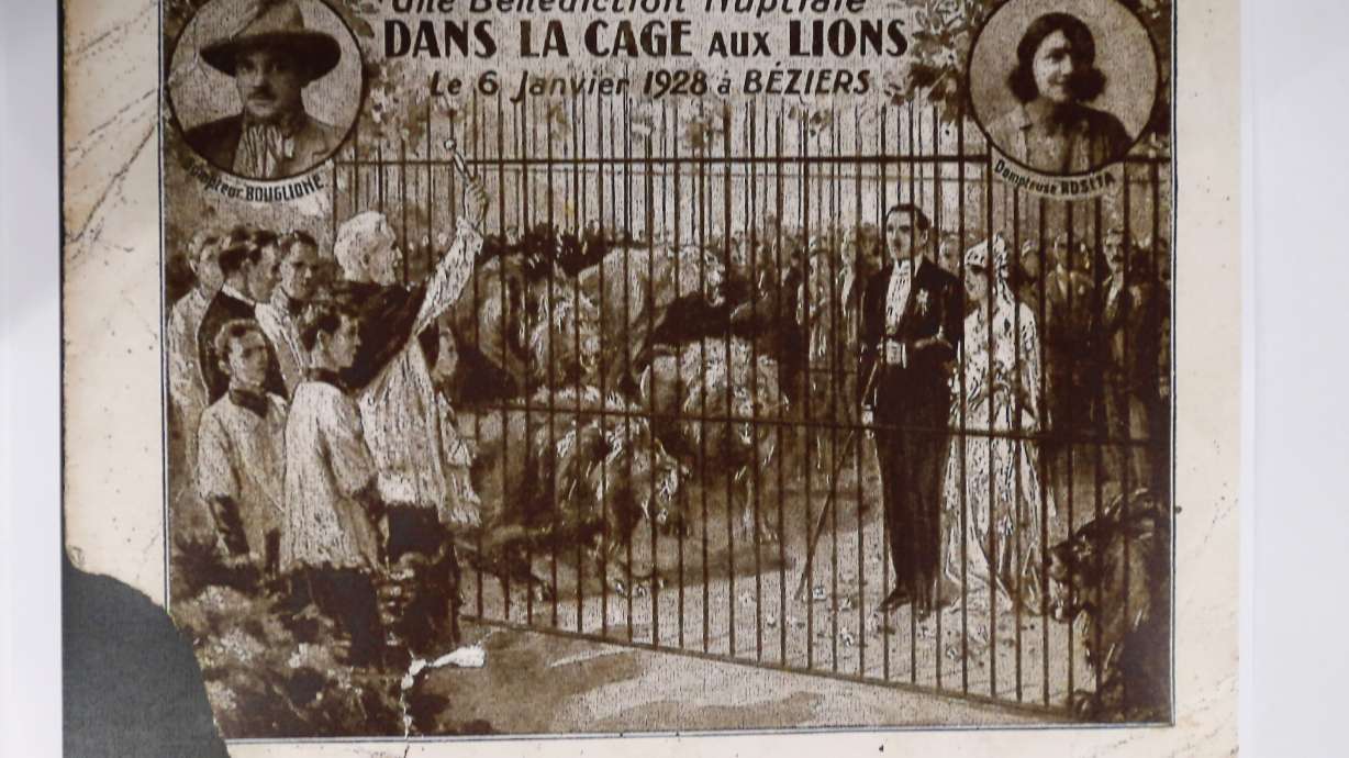 Wed in a lion's cage: circus queen's active at 103