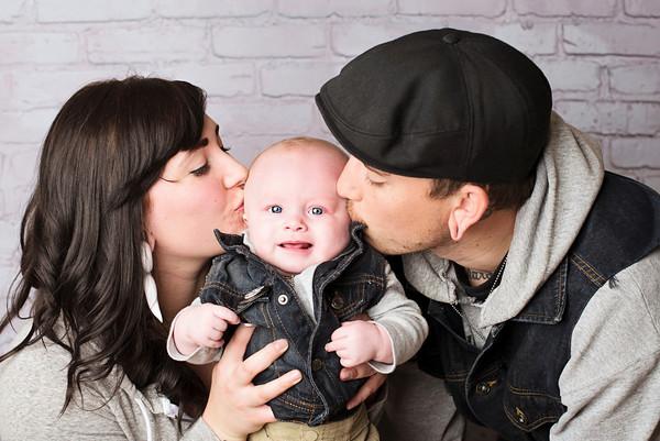 Brad Hancock, 23, was shot and killed outside of a concert in the parking lot of At The Core Nov. 15, 2014. Here, he is pictured with his fiance, Mariah Borg, and their son. (Courtesy Mariah Borg)