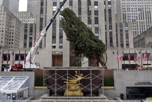 Encienden árbol de Navidad del Rockefeller Center