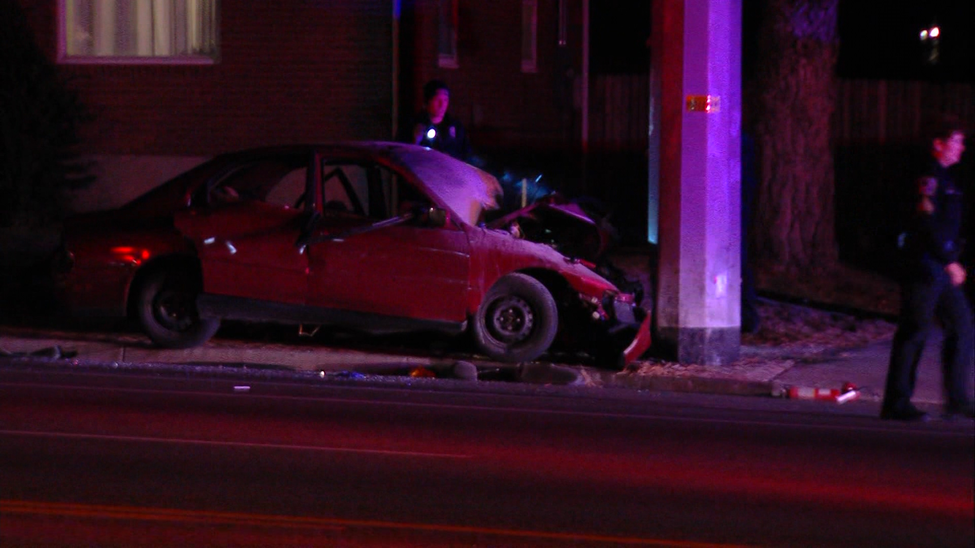 Lucas Nunez-Manriquez, 45, of Kearns died Wednesday night after his car crashed into a pole and caught fire. Photo: Winston Armani/KSL TV