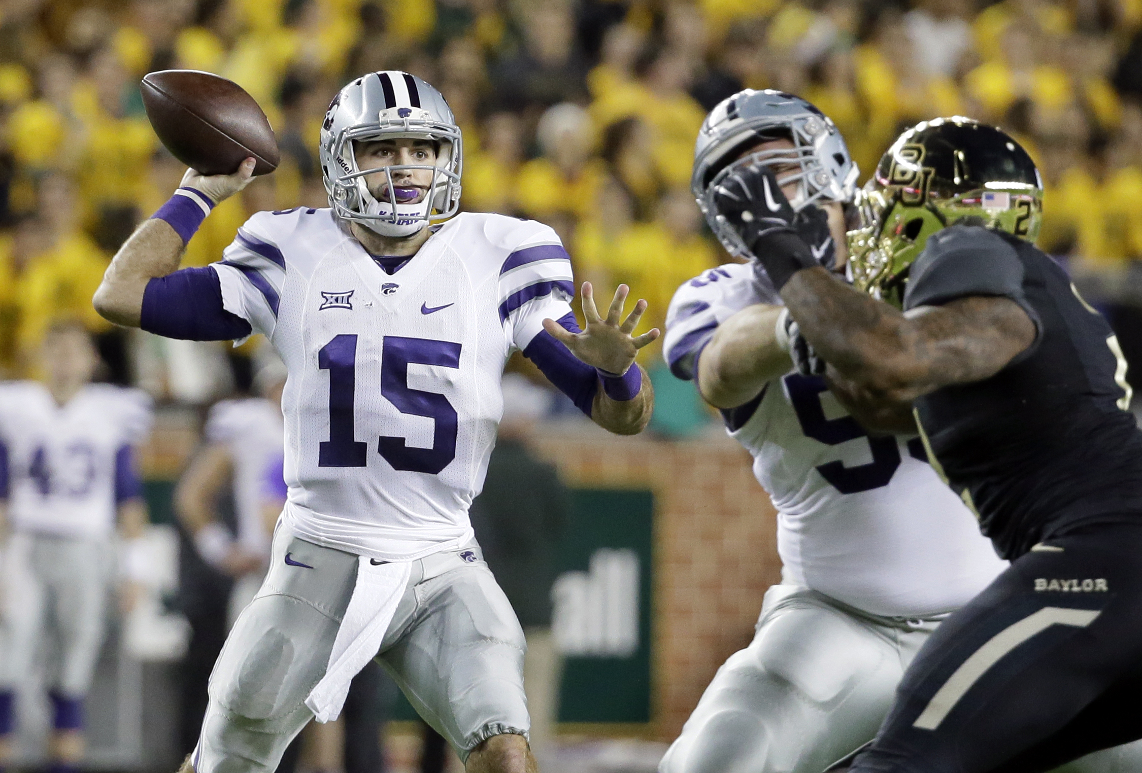 Petty helps No. 5 Baylor past No. 9 Kansas St