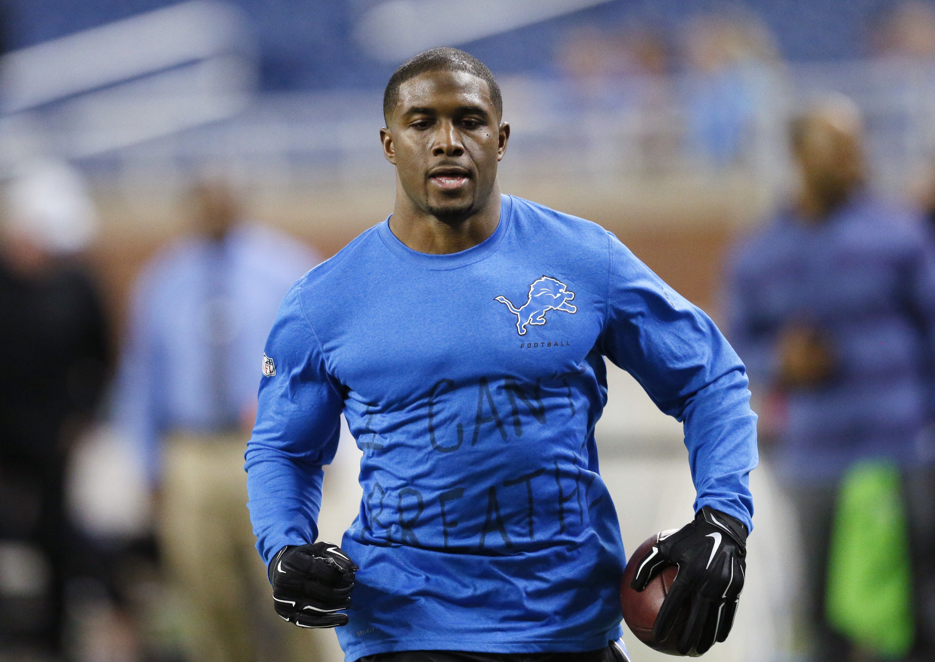 NFL players sporting 'I Can't Breathe' message