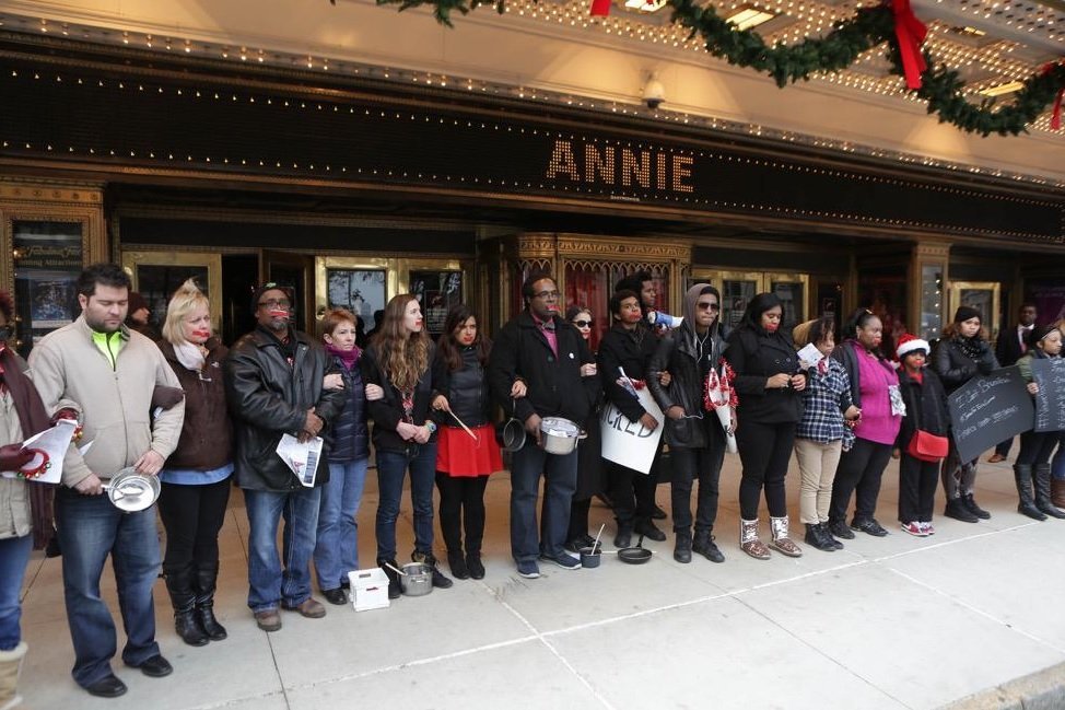 Protestors in St. Louis on December 7, 2014. (Lawrence Bryant/St. Louis American; Embargo)