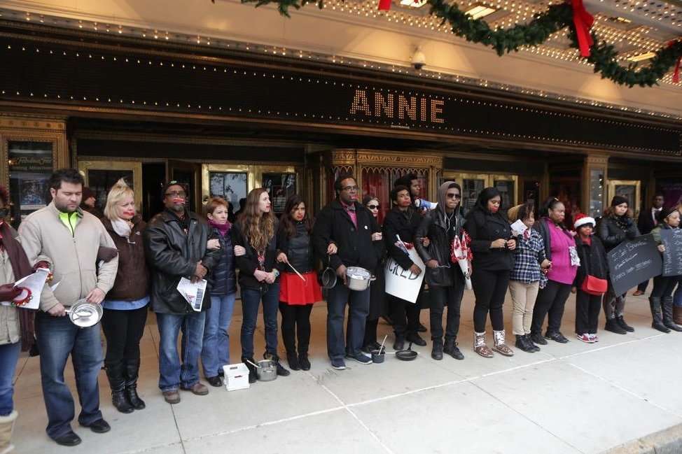 Protestors in St. Louis on December 7, 2014. (Lawrence Bryant/St. Louis American; Embargo)
