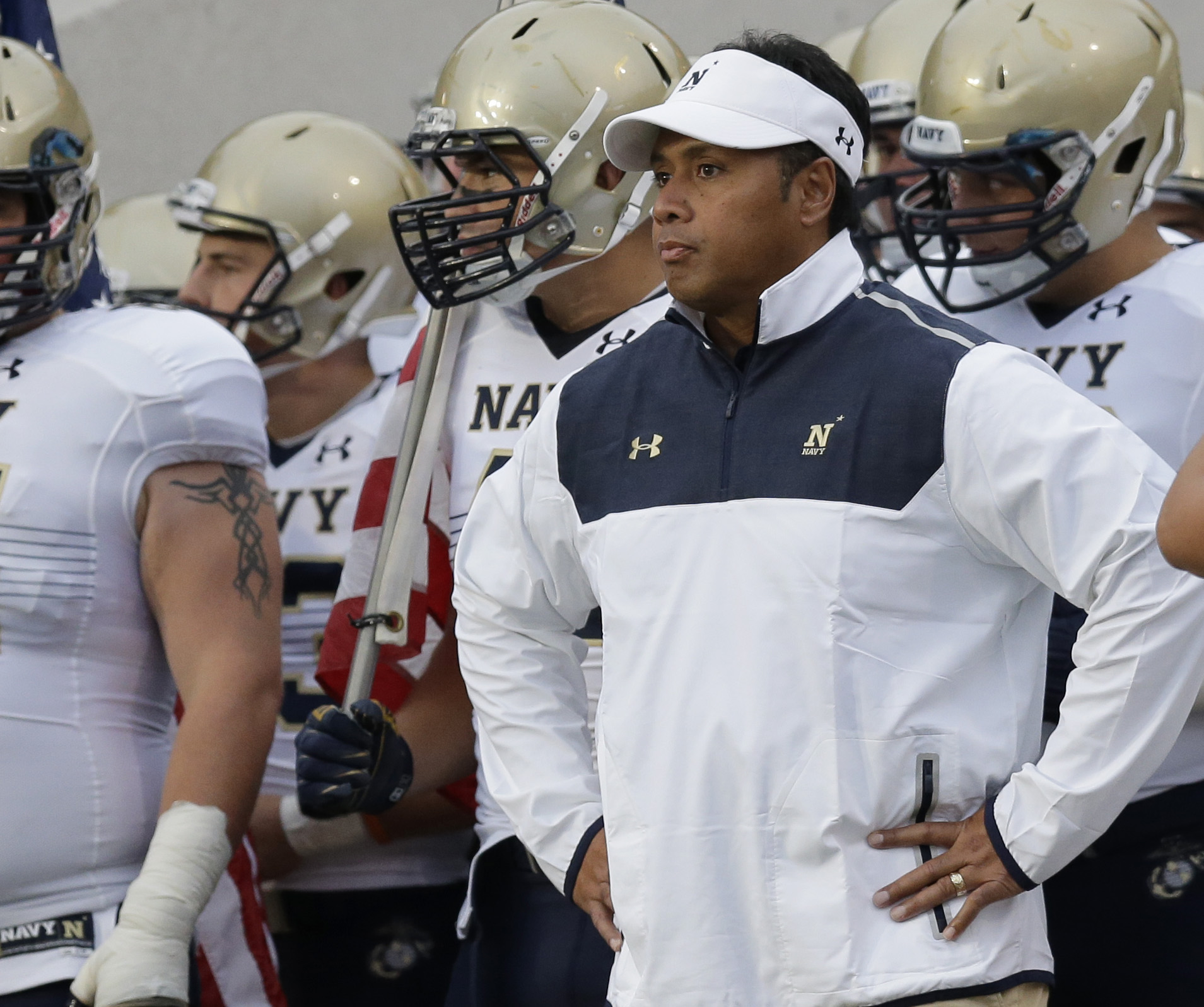 Big test for rookie Army coach Jeff Monken: Navy