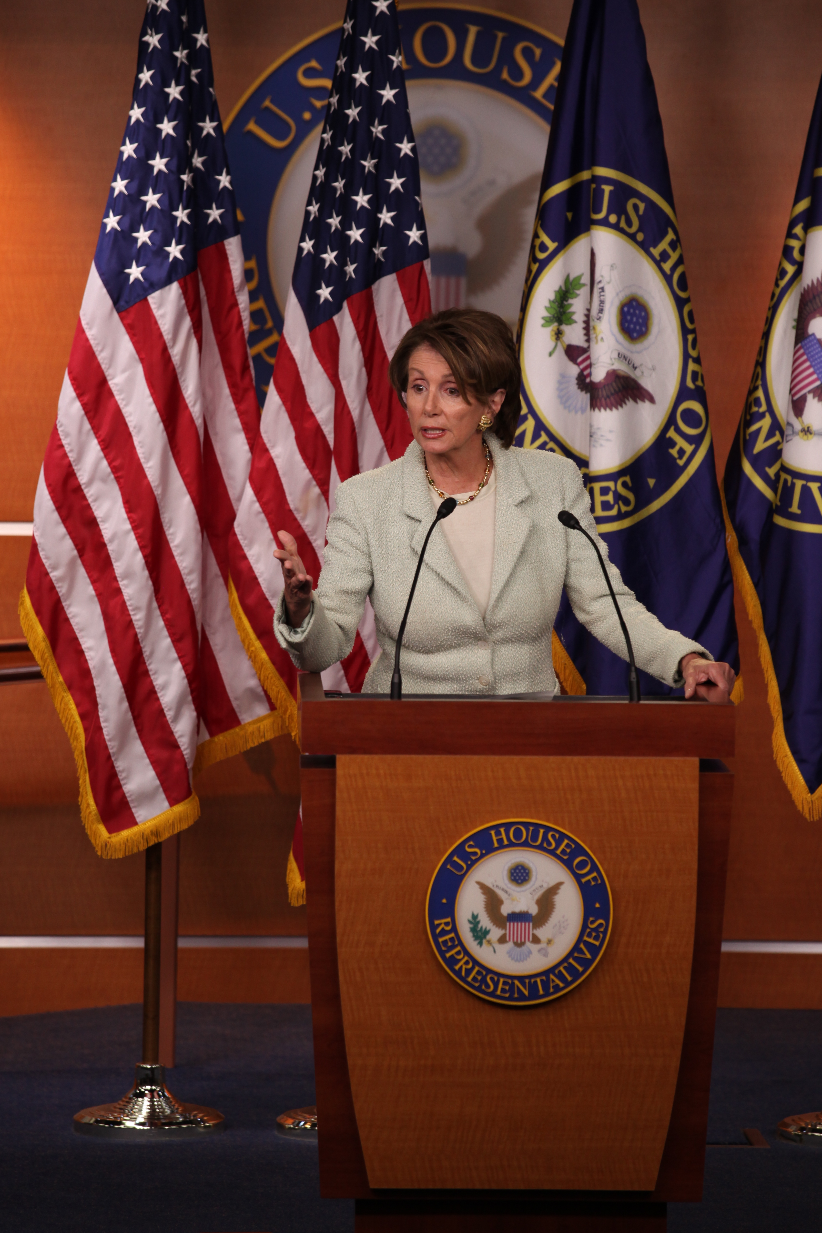 House Minority Leader Nancy Pelosi speaks to reporters during her weekly press conference in Washington on Wednesday, January 18, 2012. (Anthony Umrani/CNN)