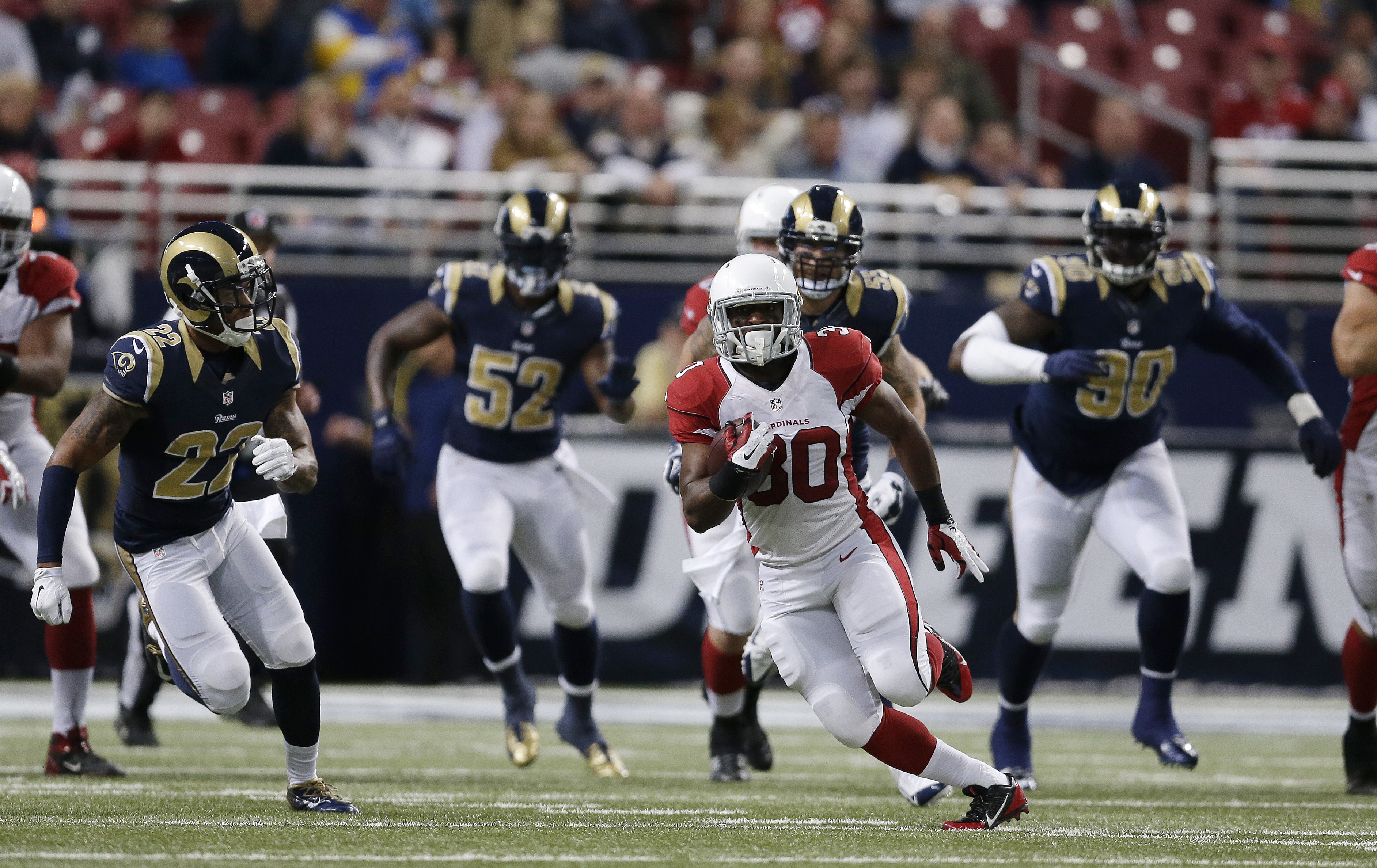 Cardinals end Rams' shutout streak, win 12-6