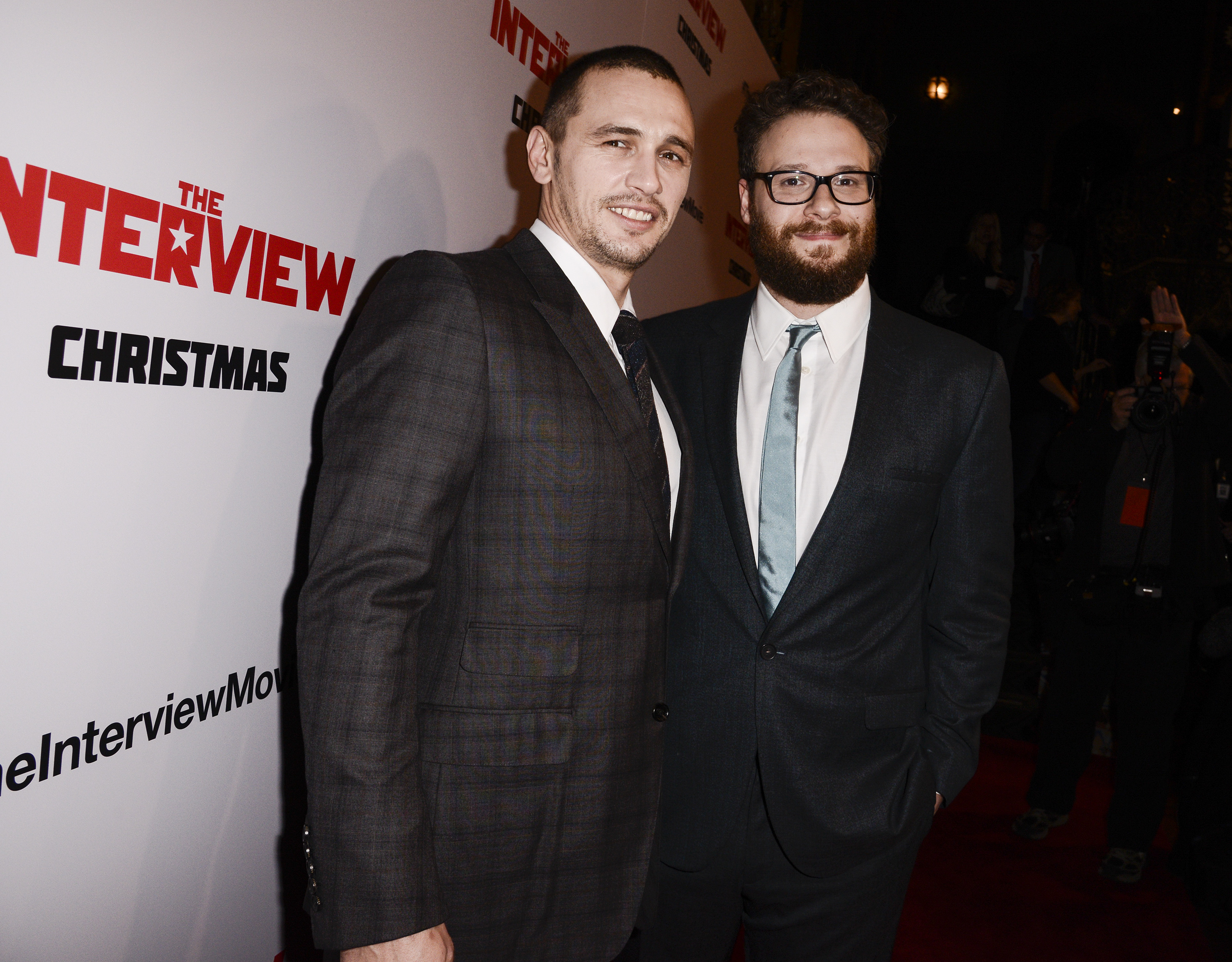 Seth Rogen thanks Sony exec at film premiere