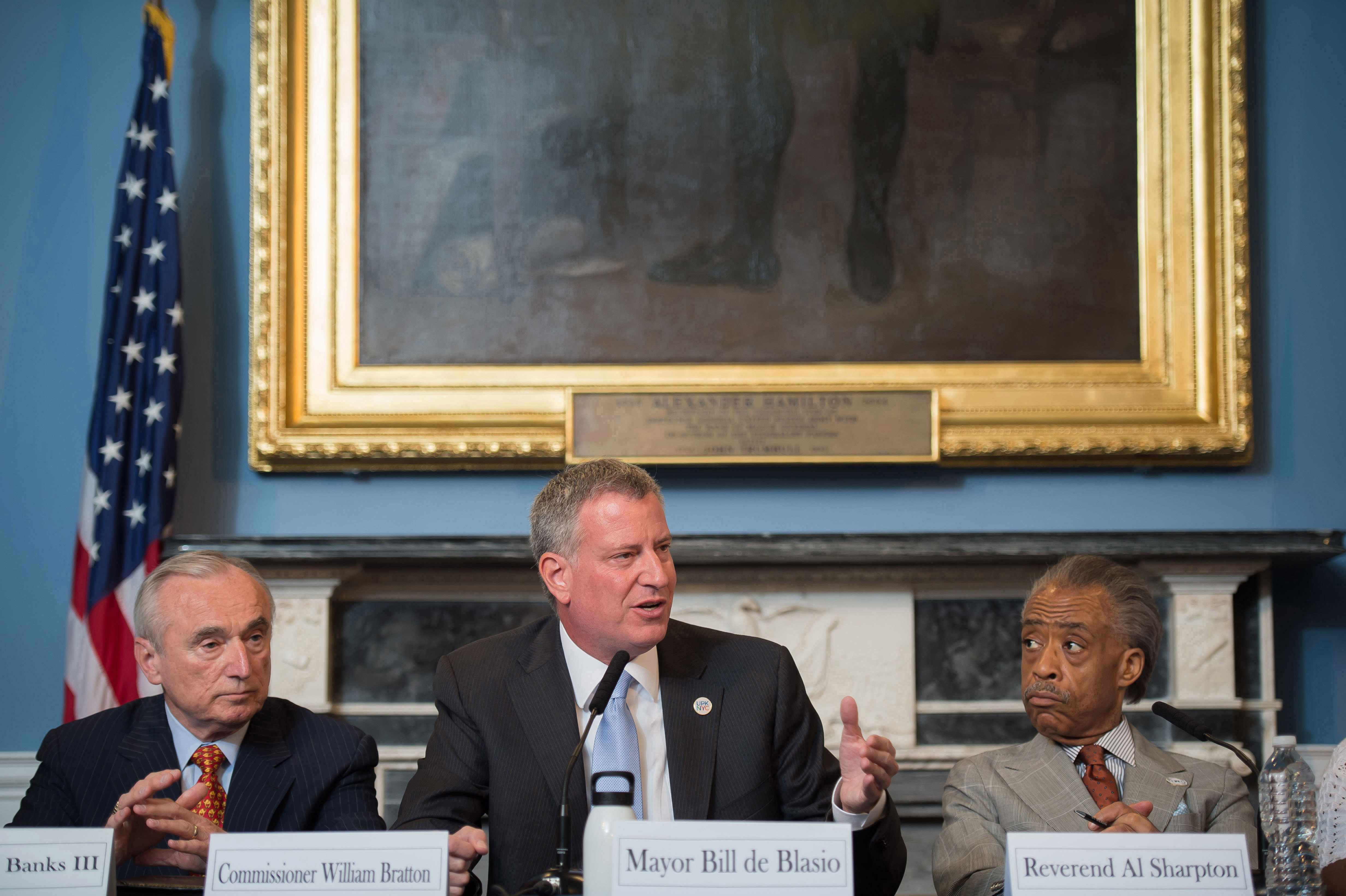 NYC police union wants mayor banned from funerals