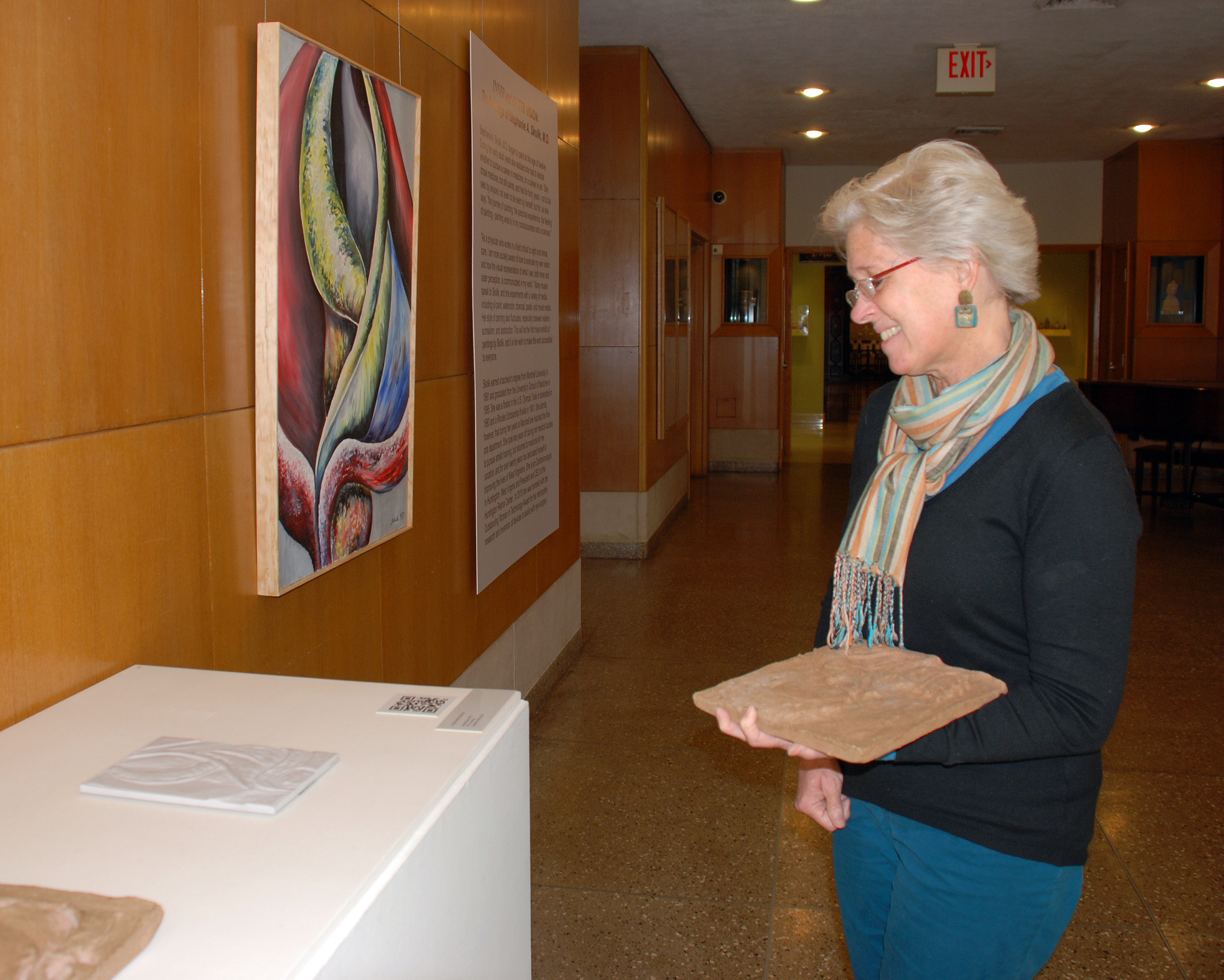 W.Va eye doctor's art exhibit appeals to the touch