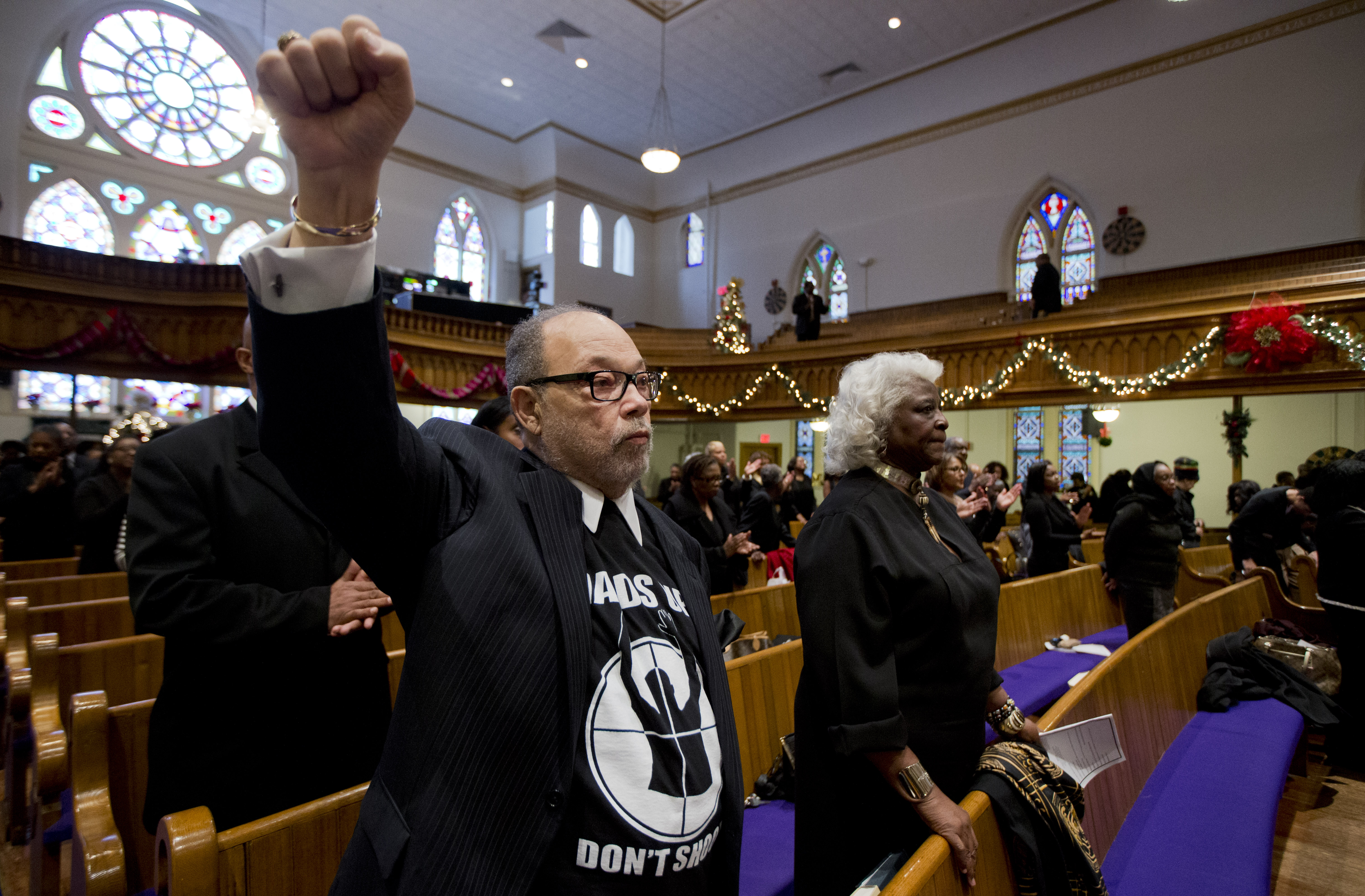 Black churches pray in protest of police slayings