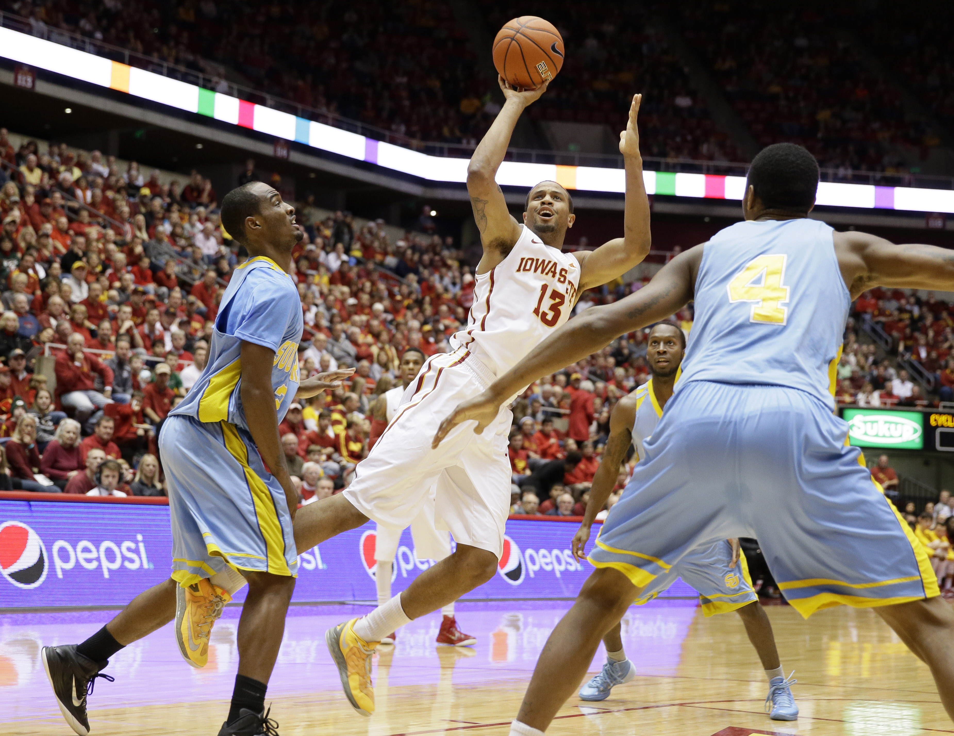 No. 14 Iowa State holds off Southern 88-78