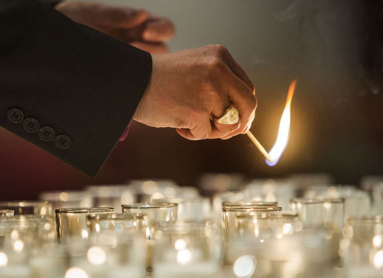 There were 26 people, including 20 children, killed at a Connecticut elementary school in what was one of the deadliest school shootings in U.S. history. Community members gathered Sunday, Dec. 14, 2014, at Calvary Chapel in Salt Lake City for a prayer service to remember the victims of the Sandy Hook shootings.