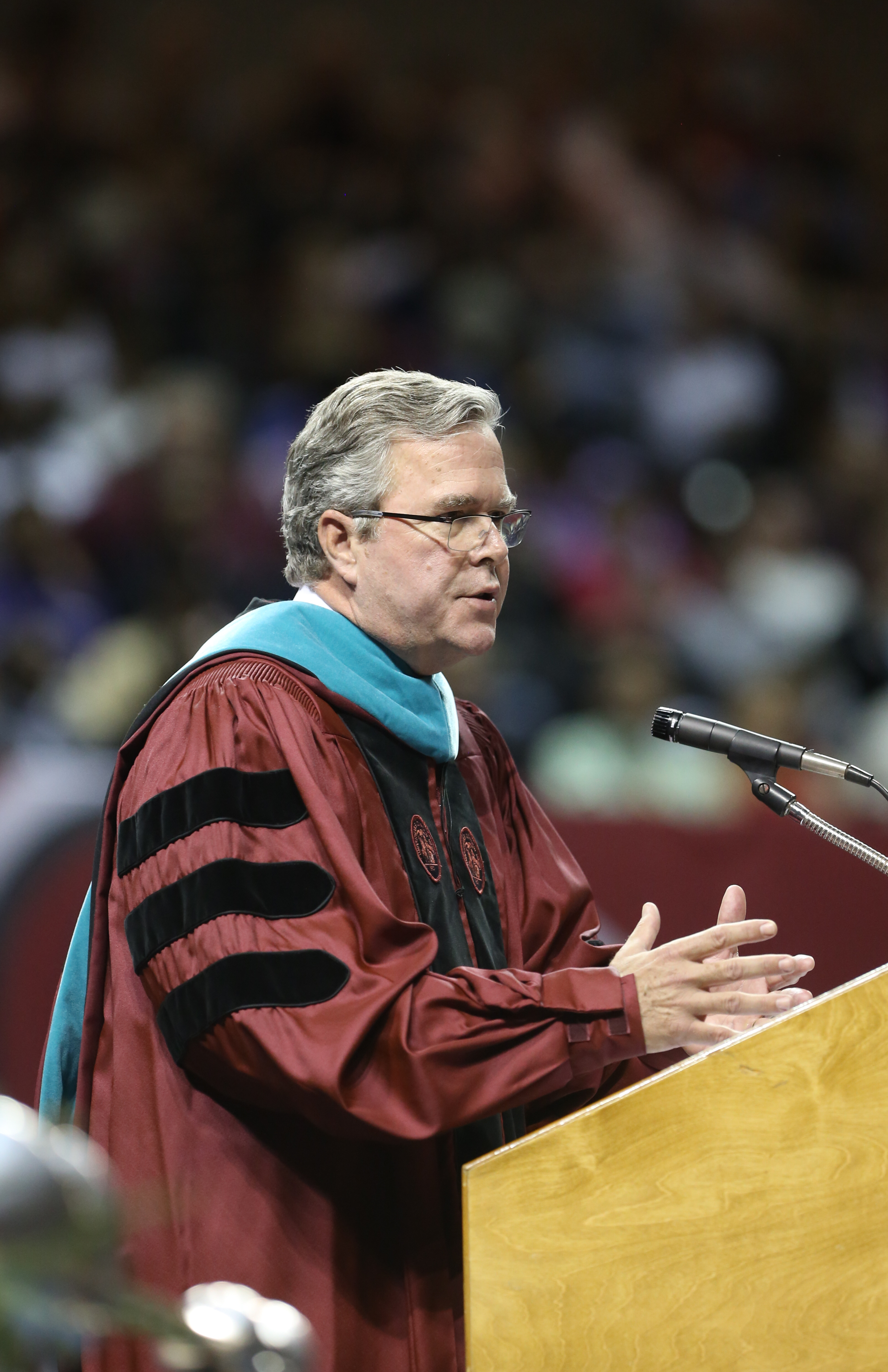 Why Jeb Bush is _ and isn't _ the GOP front-runner