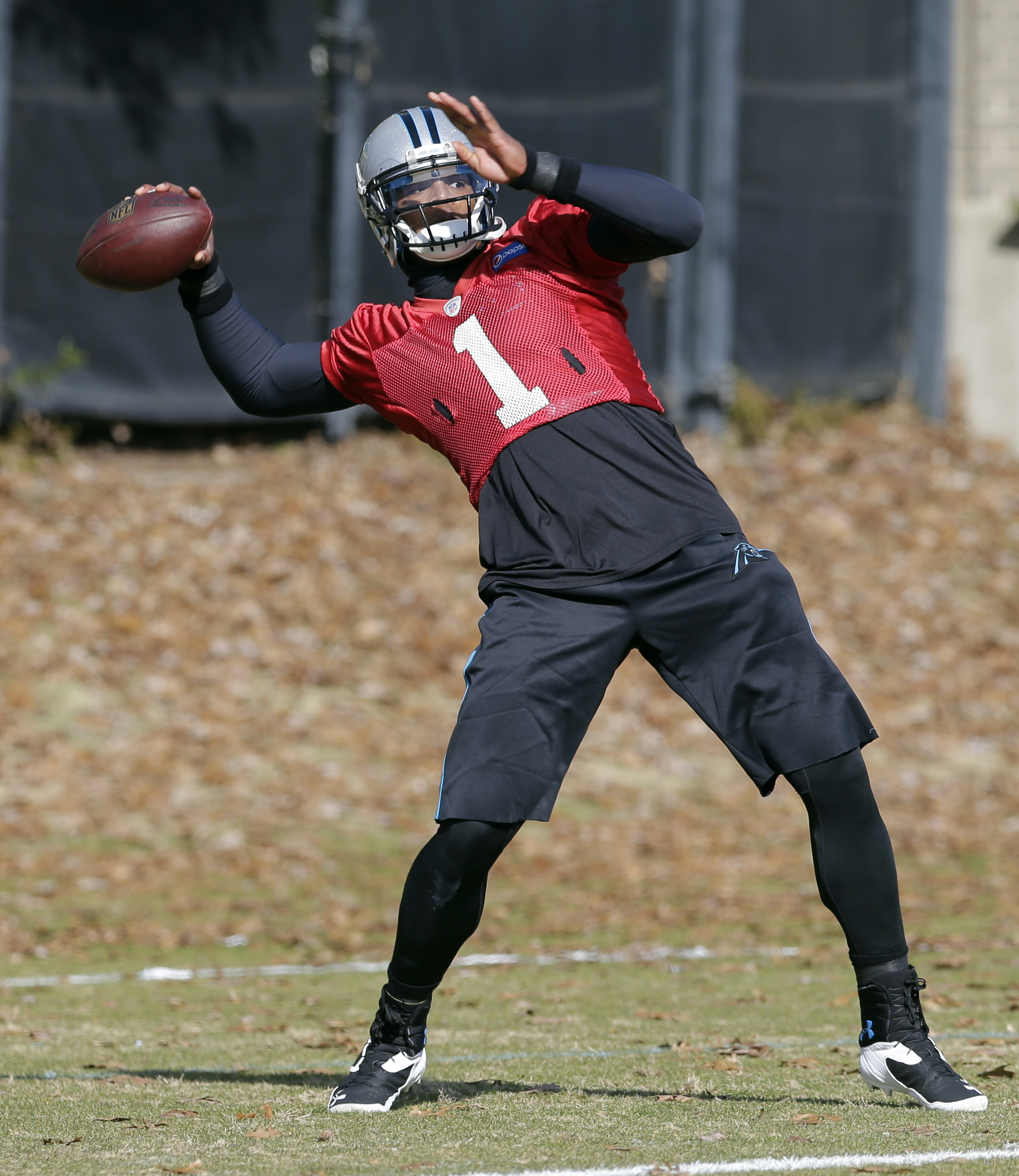 Panthers' Newton practices 8 days after crash