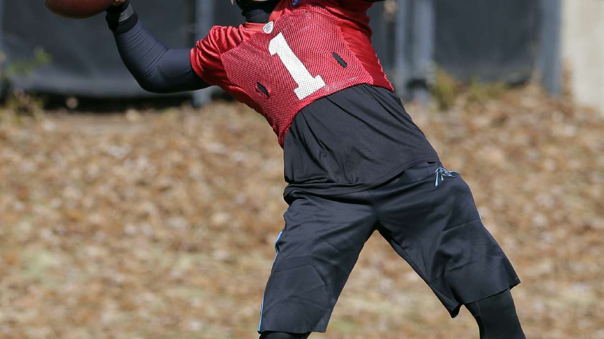 Panthers' Newton practices 8 days after crash