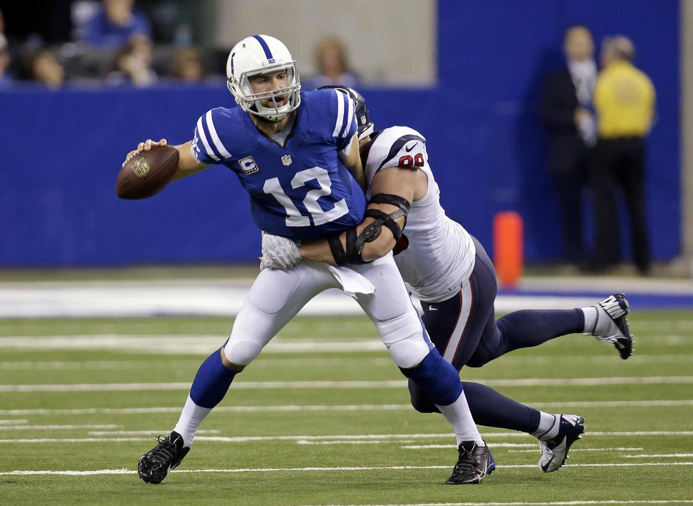 Luck trying to work out issues before playoffs