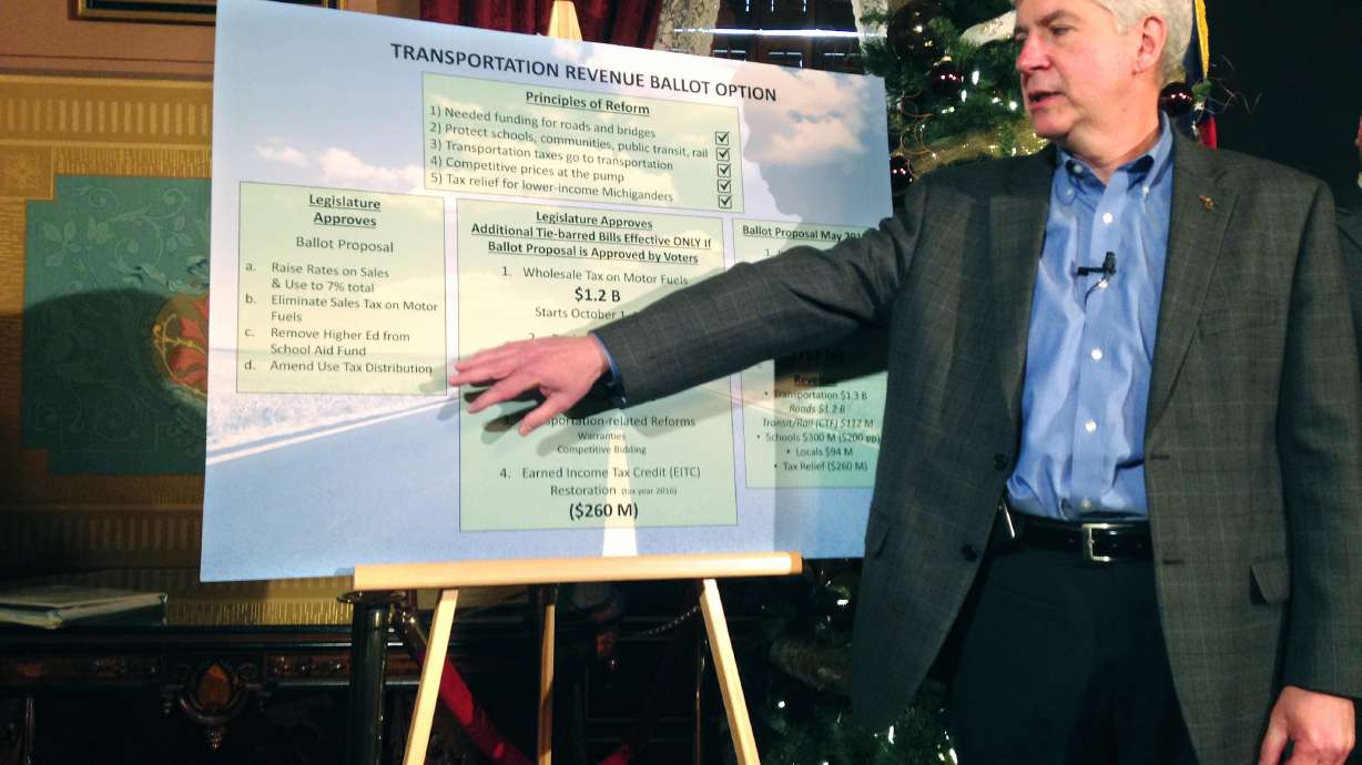 Michigan voters to decide road funding tax hike