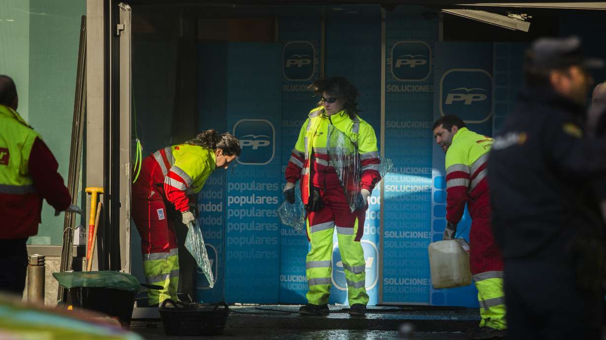 No bail for man held in Spanish party HQ attack